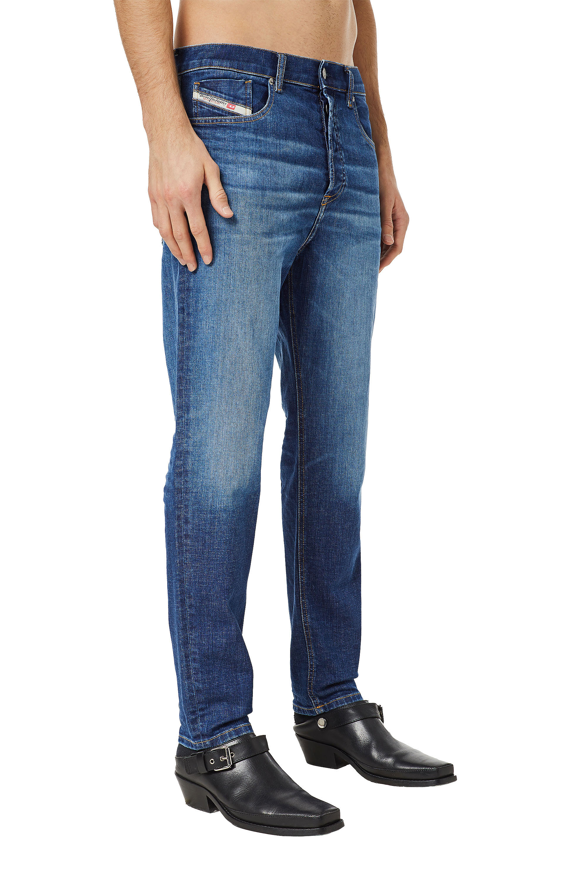 Diesel - 2005 D-FINING 09C72 Tapered Jeans, Azul medio - Image 3