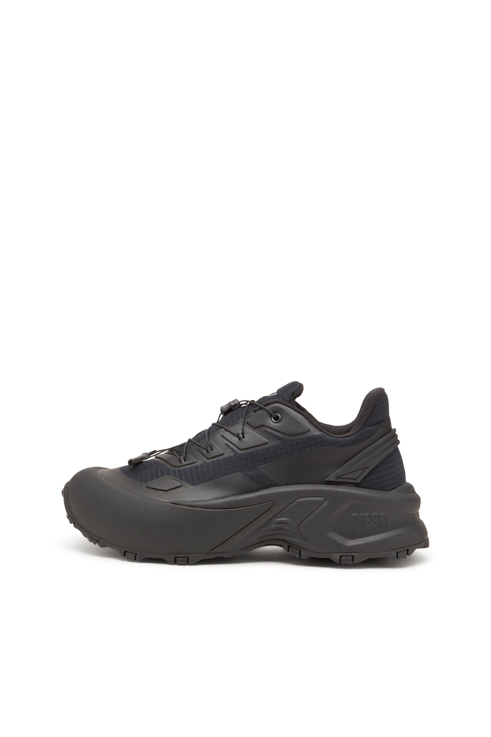 Diesel - D-CAGE RUNNER, D-Cage Runner-Deportivas de ripstop con ribetes de poliuretano termoplástico Hombre in Negro - 8