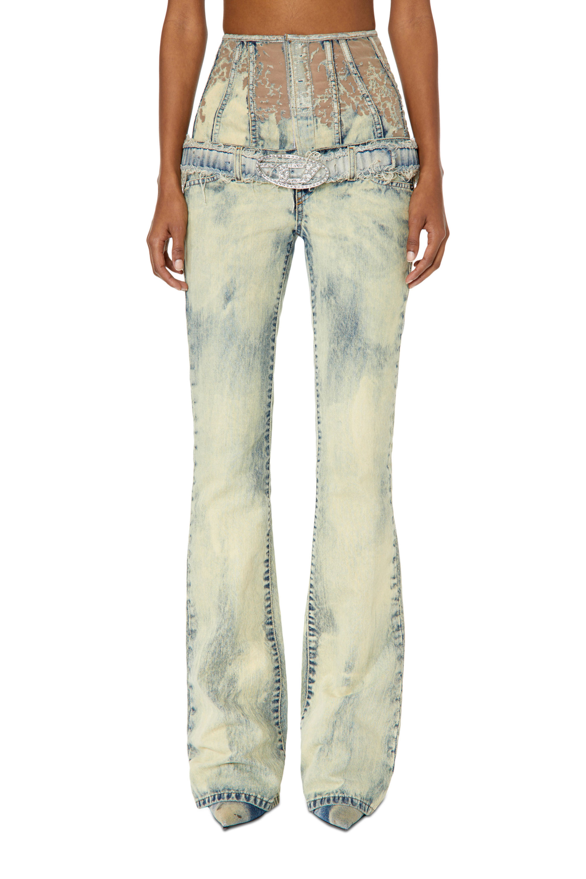 Diesel - 1969 D-Ebbey 068GP Bootcut and Flare Jeans, Azul Claro - Image 1