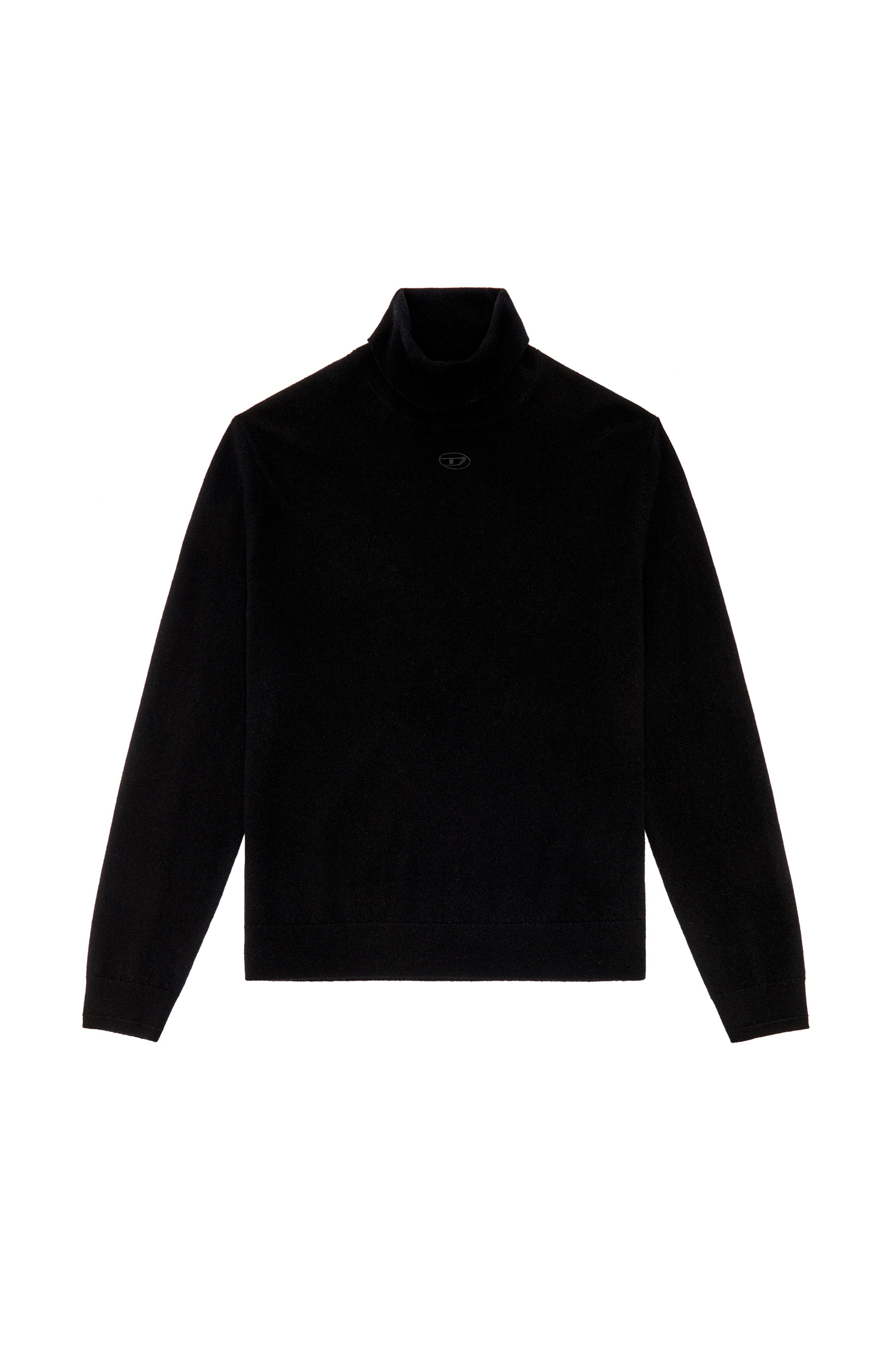 Diesel - K-VIERI-TN, Man's Turtleneck jumper in wool and cashmere in Black - 5