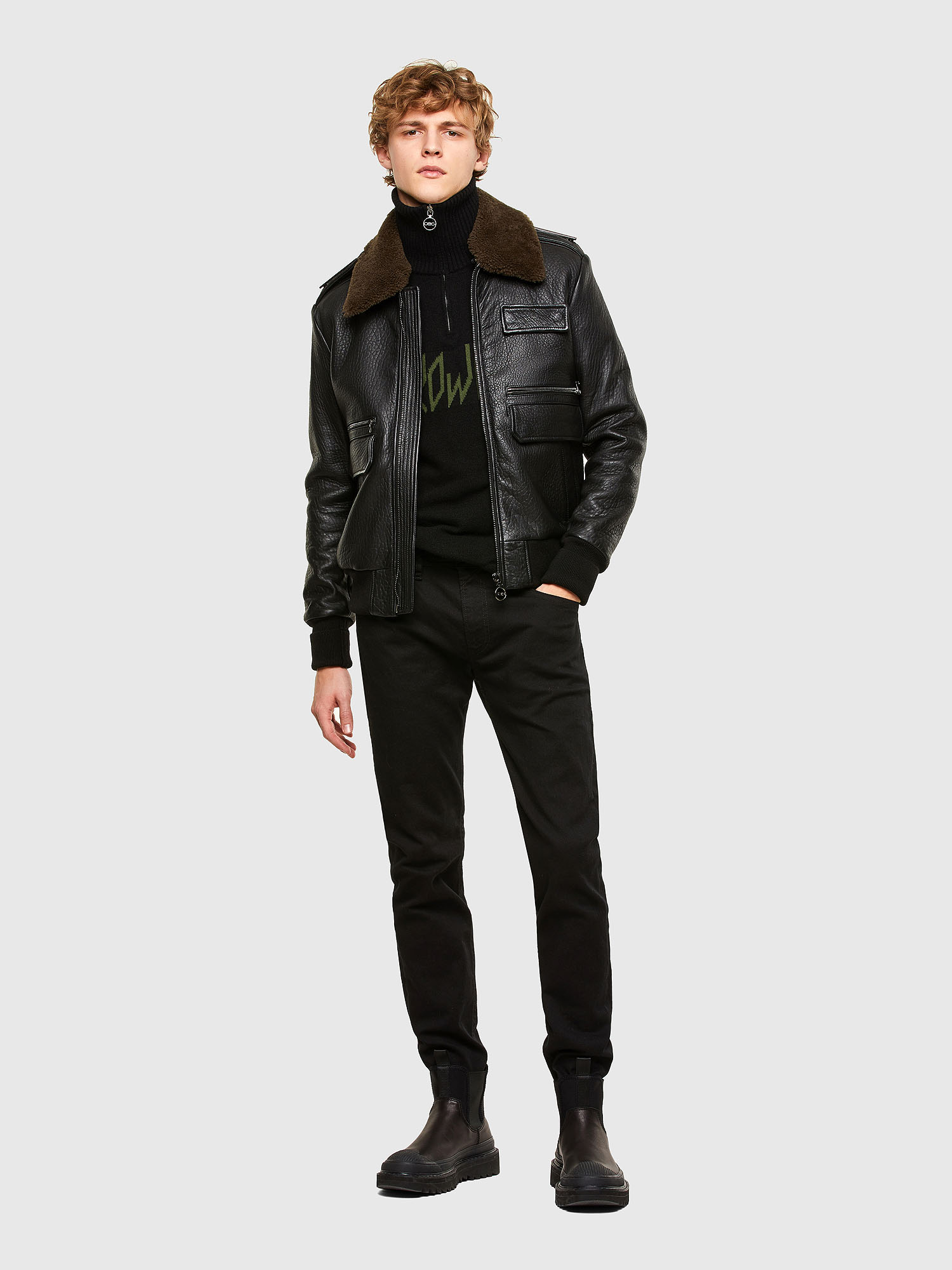 Bardell leather sales aviator jacket