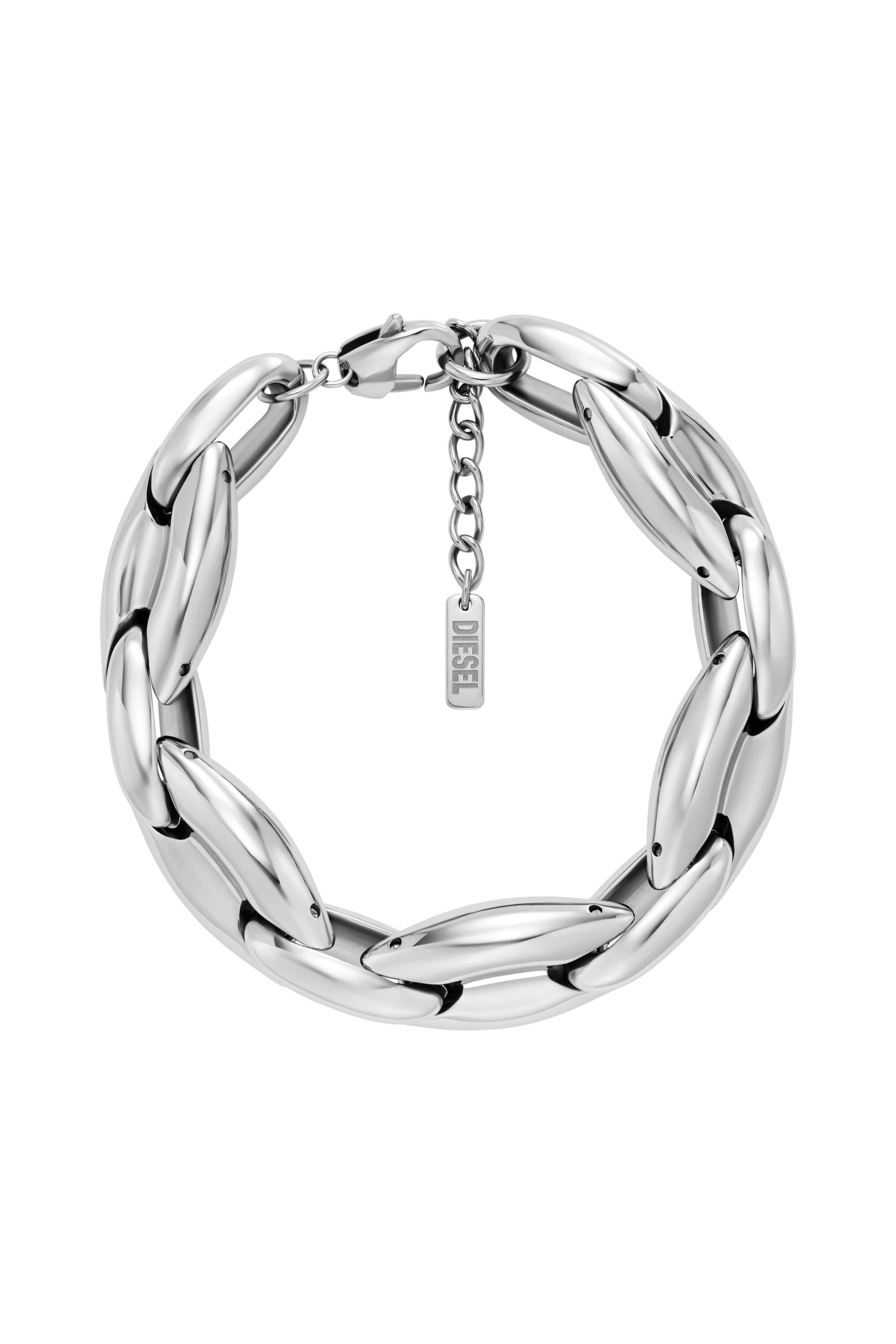 Diesel - DX1585040 JEWEL, Unisex's Stainless Steel Chain Bracelet in Silver - 2