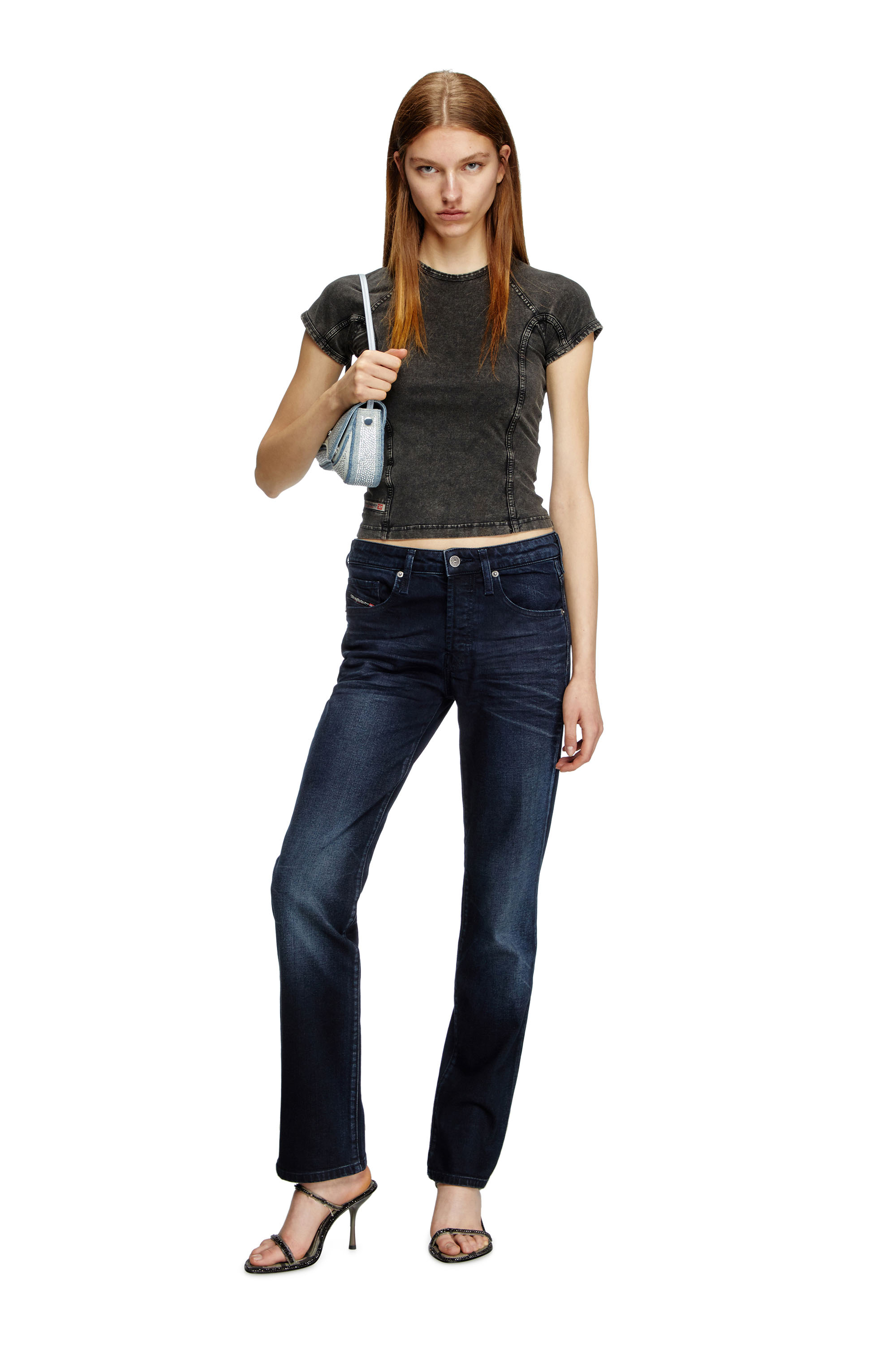 Diesel - Regular Jeans 1989 D-Mine 0BMBX Mujer, Azul Oscuro - 2