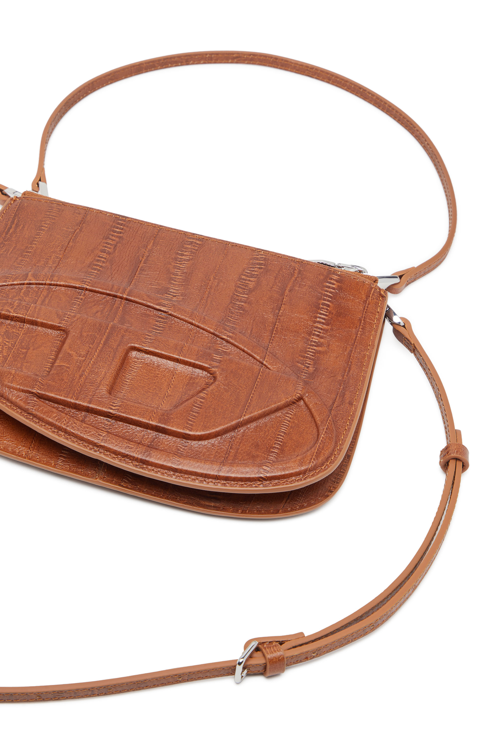 ショルダーバッグ・ポシェット DIESEL Woman Shoulder bag Brown X10330P8245 T2231 Women's 1DR Twin-Double-pouch shoulder bag in printed