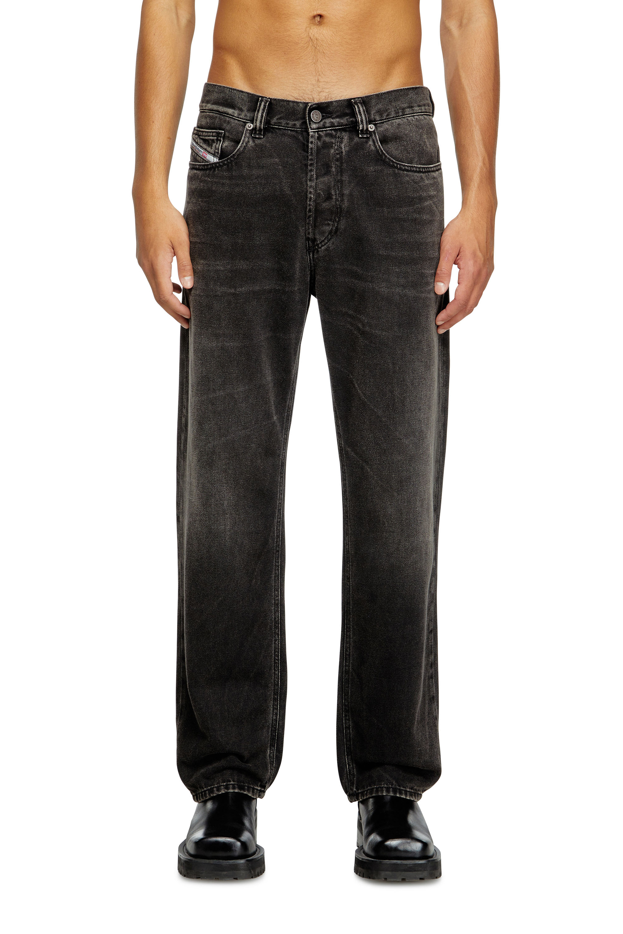 Diesel - Man's Regular Jeans 2024 D-Macs 09J96, Black/Dark grey - 1