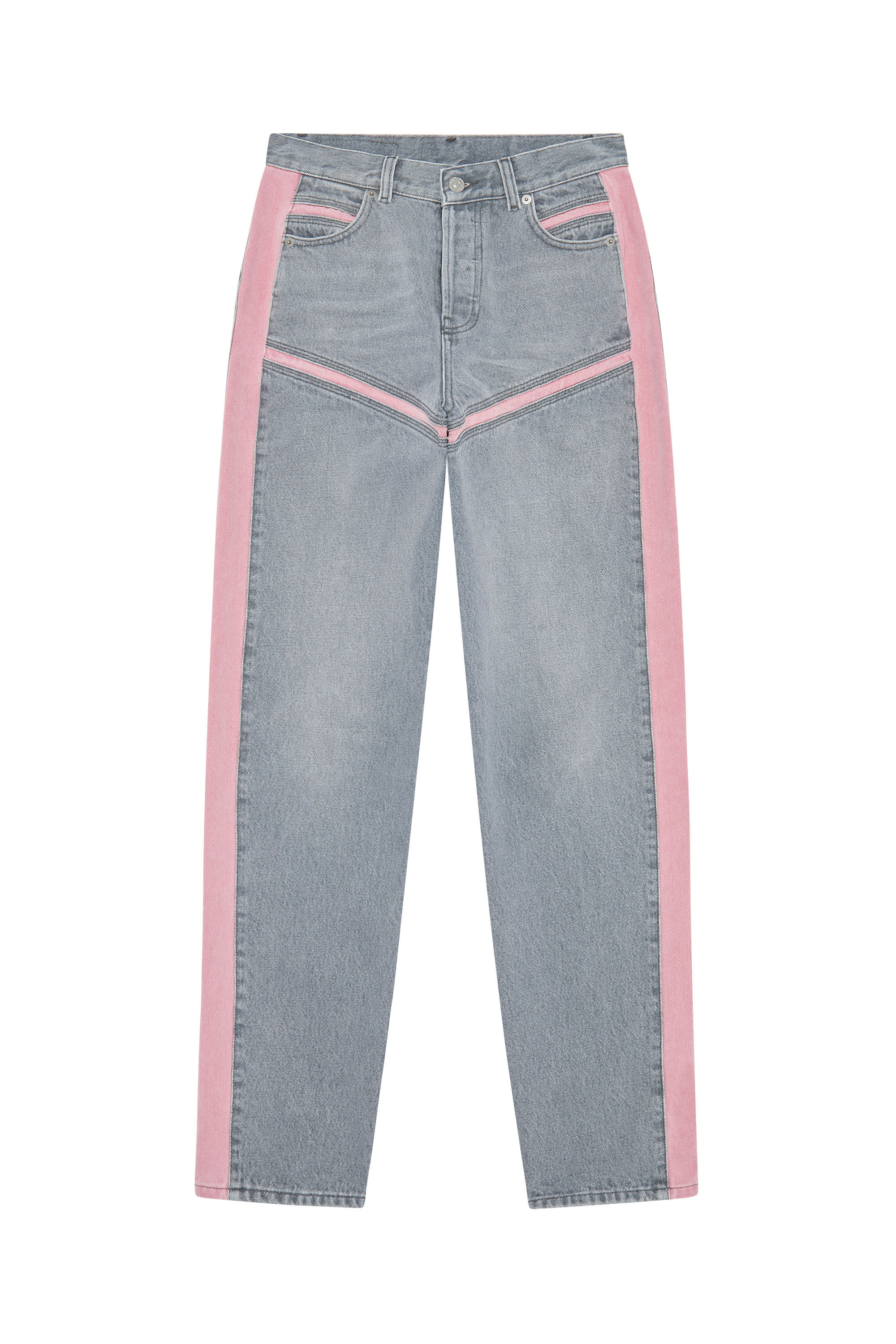 Diesel - D-Pilut 007G2 Straight Jeans, Light Grey - Image 3