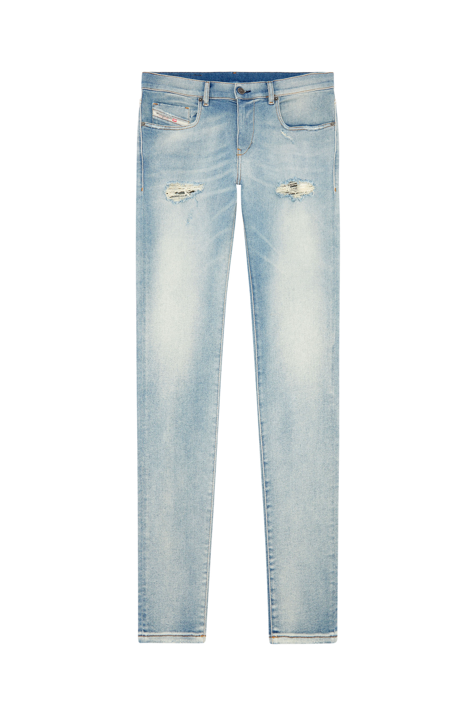 Diesel - Slim Jeans 2019 D-Strukt E9B40, Light Blue - Image 3