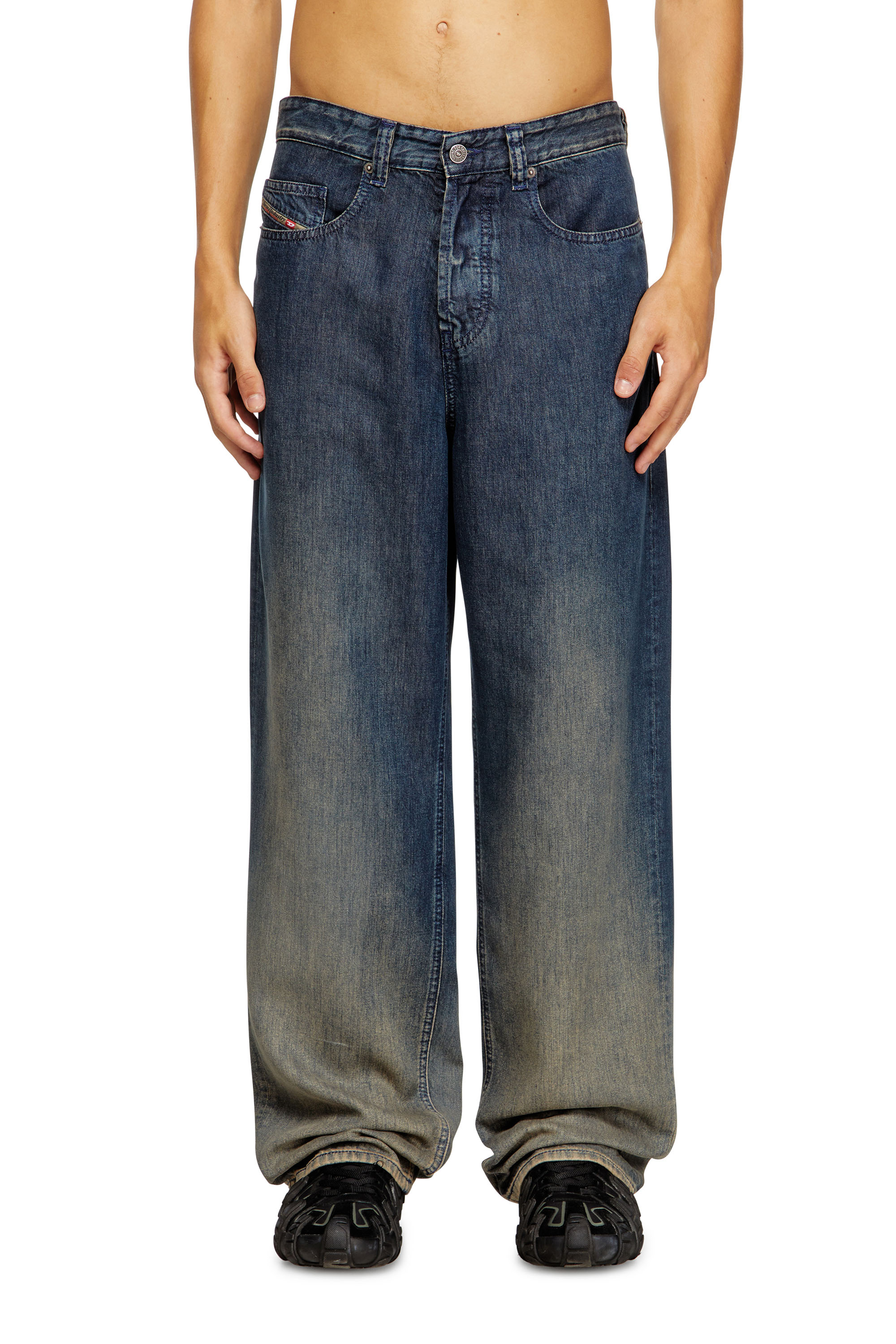Diesel - Relaxed Jeans 2001 D-Macro 068TD Hombre, Azul Oscuro - 2