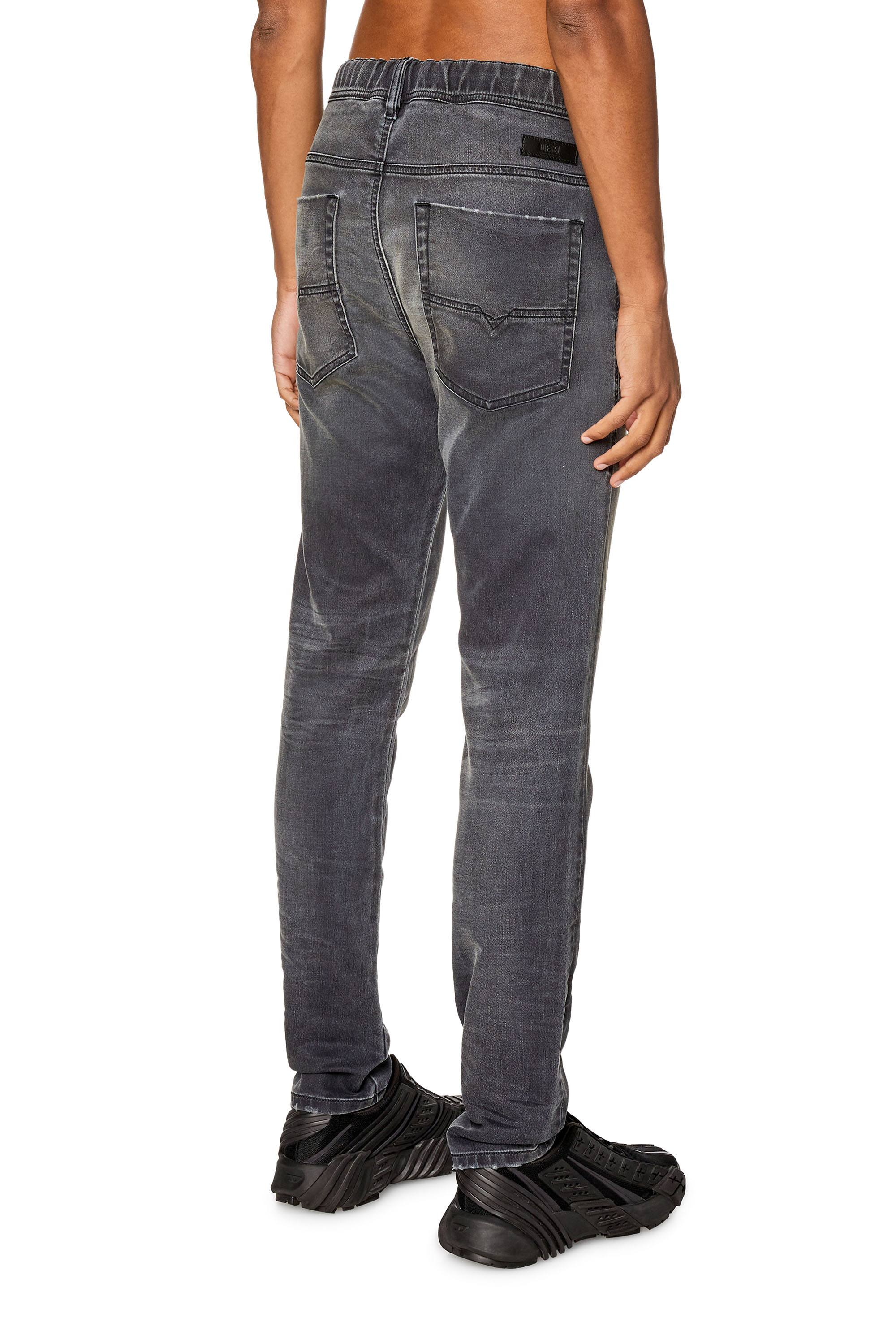 Diesel - Slim E-Spender JoggJeans® 068FP, Negro/Gris oscuro - Image 4