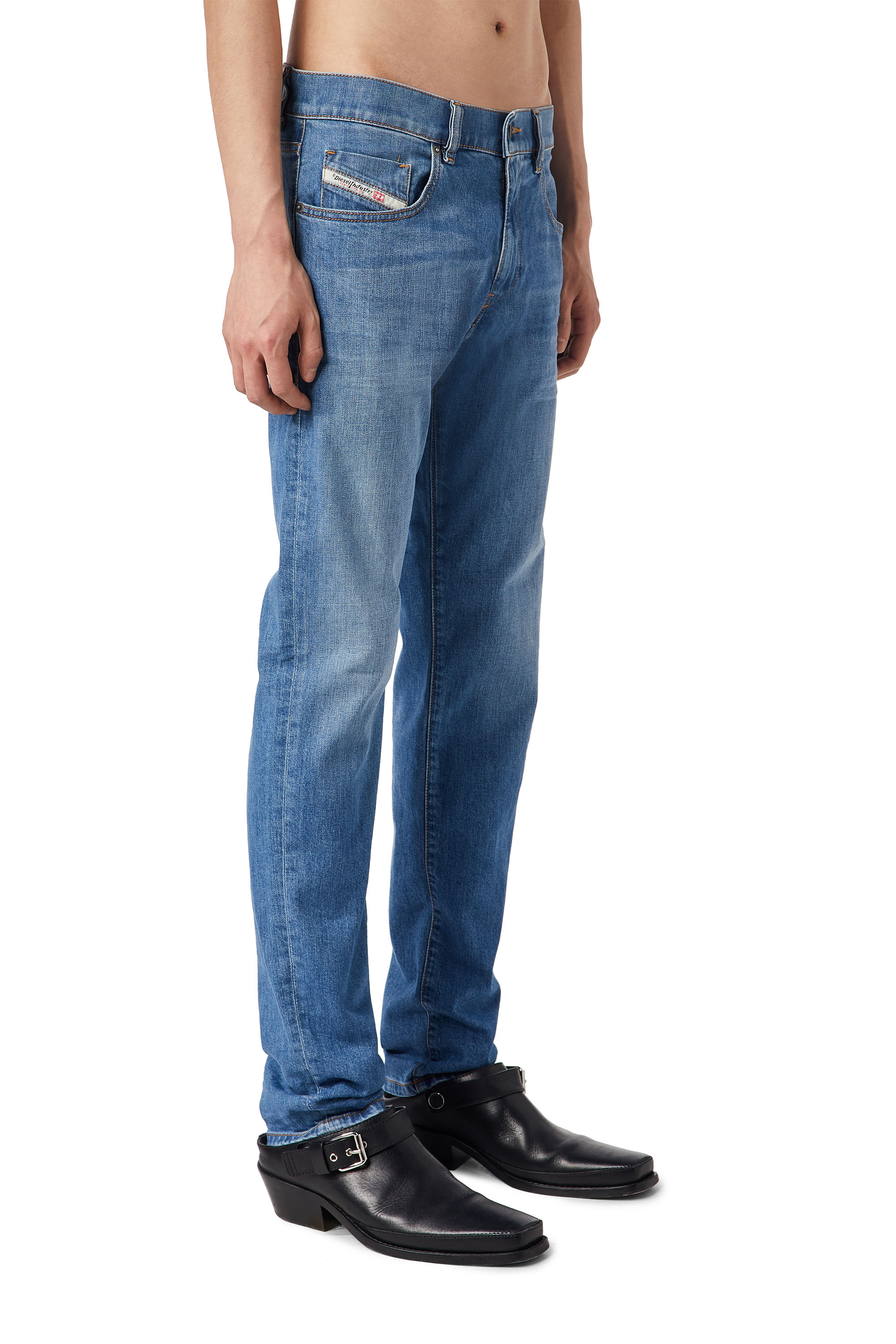 Diesel - 2019 D-STRUKT 0EHAJ Slim Jeans, Azul medio - Image 3