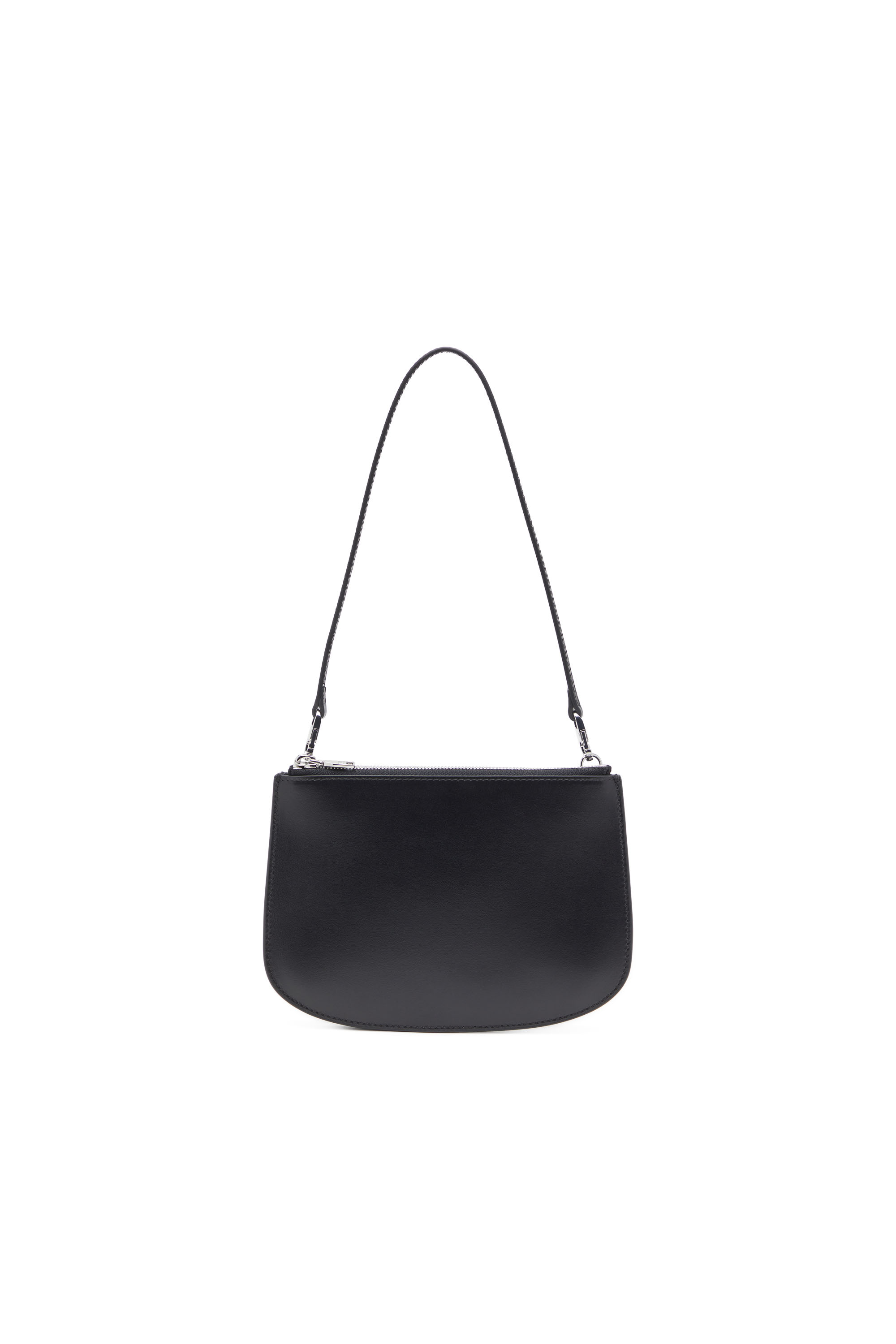 Diesel - 1DR TWIN, Bolso de hombro con doble bolsillo en cuero estampado Mujer in Negro - 2