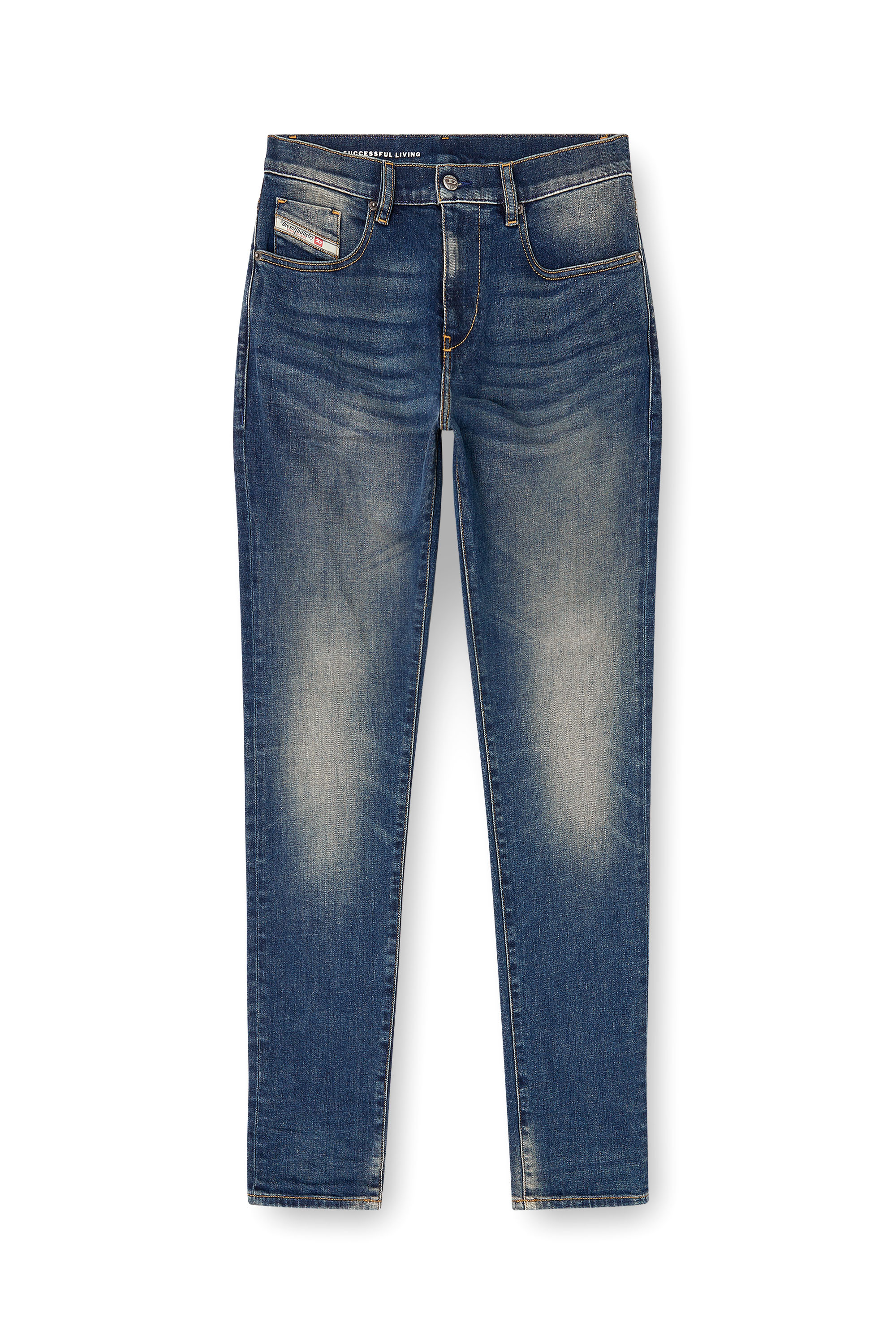 Diesel - Slim Jeans 2019 D-Strukt 09M16 Hombre, Azul Oscuro - 3