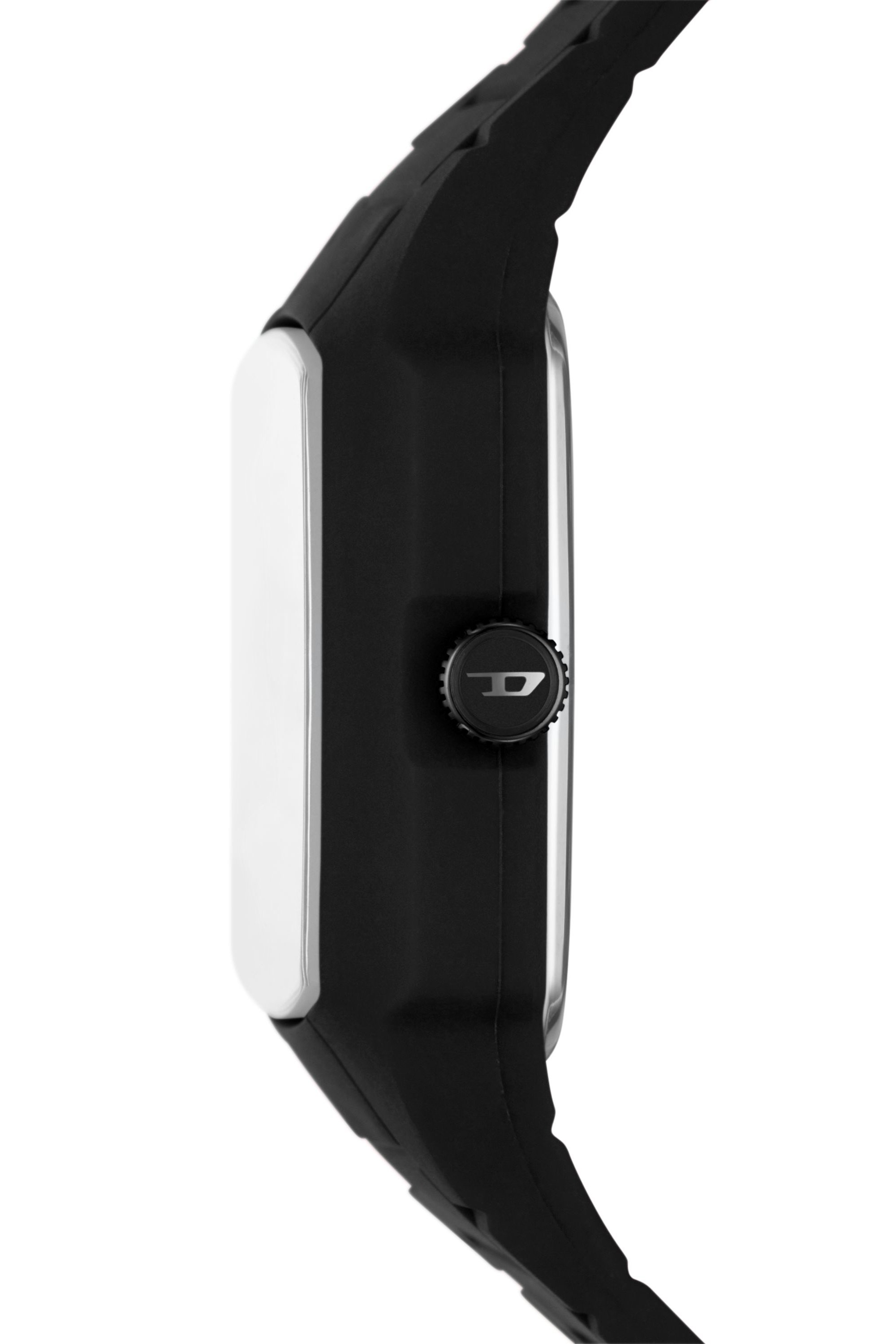 Diesel - DZ2166, Man Cliffhanger 2.0 Black Silicone Watch in Black - Image 3