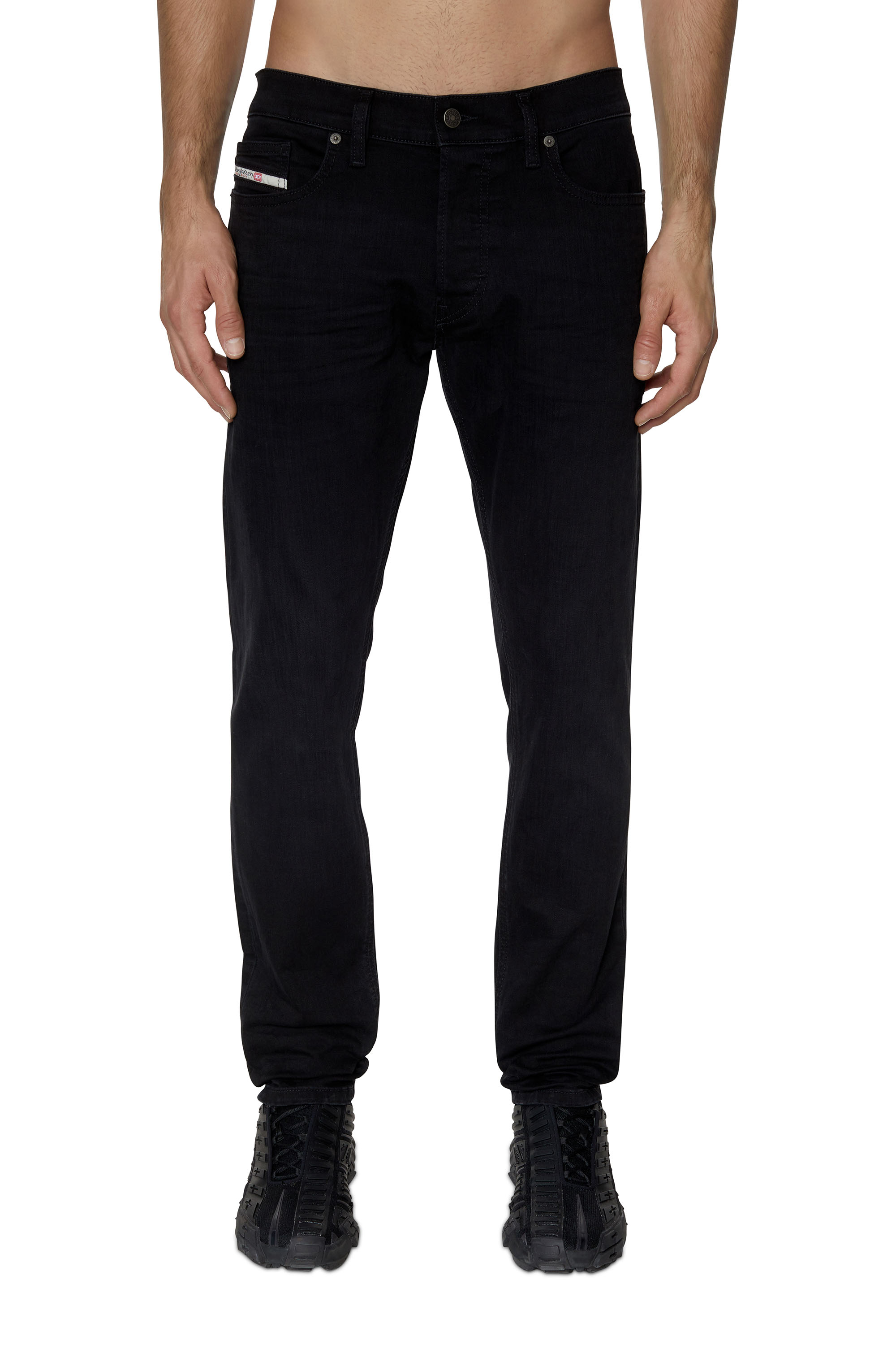 Diesel - D-Luster 0ELAY Slim Jeans, Negro/Gris oscuro - Image 1