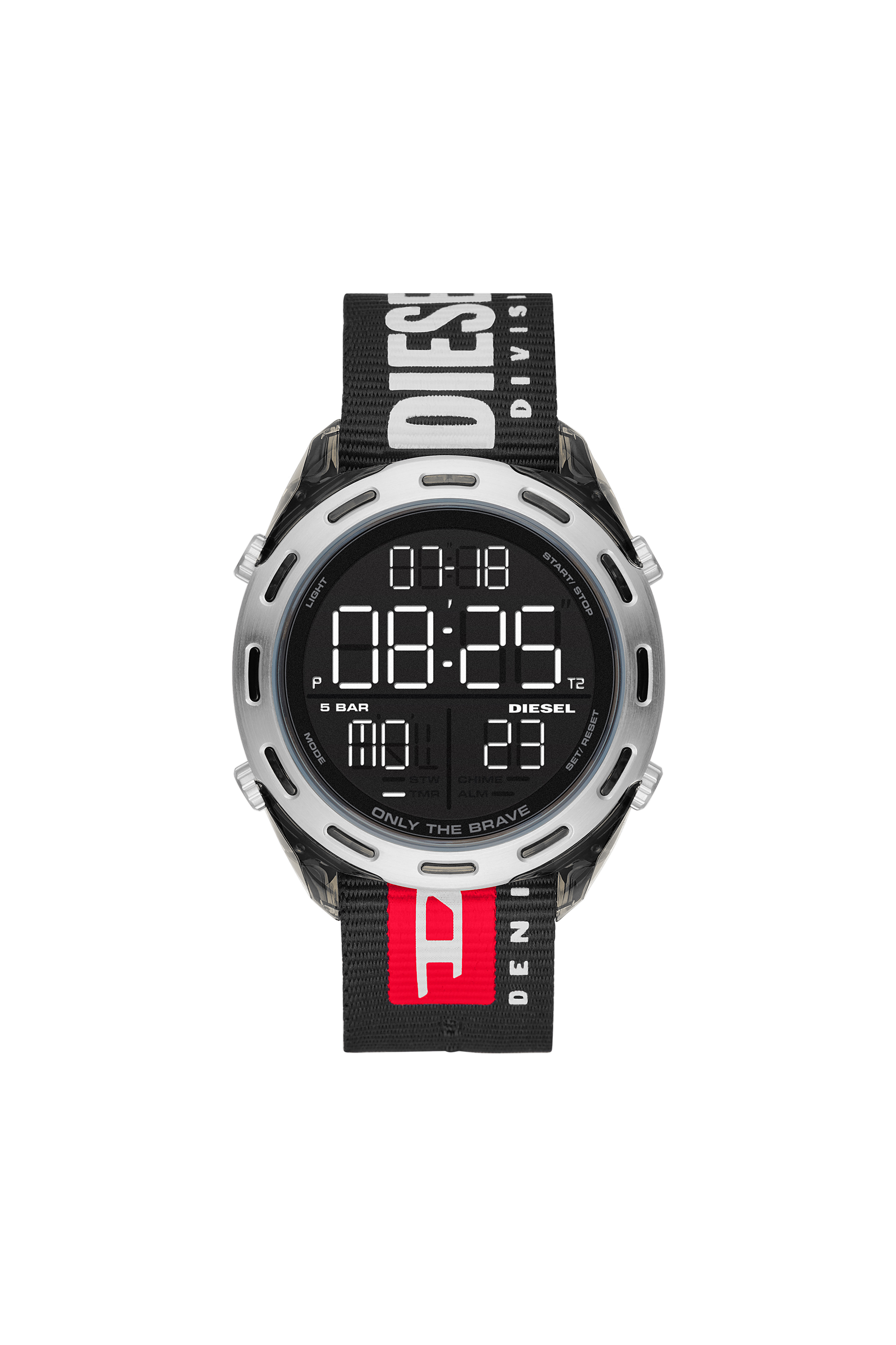 【KoKoRo】DIESEL ディーゼル クラッシャー DZ1914 DZ1914 Man: Crusher Digital Black Nylon Watch | Diesel