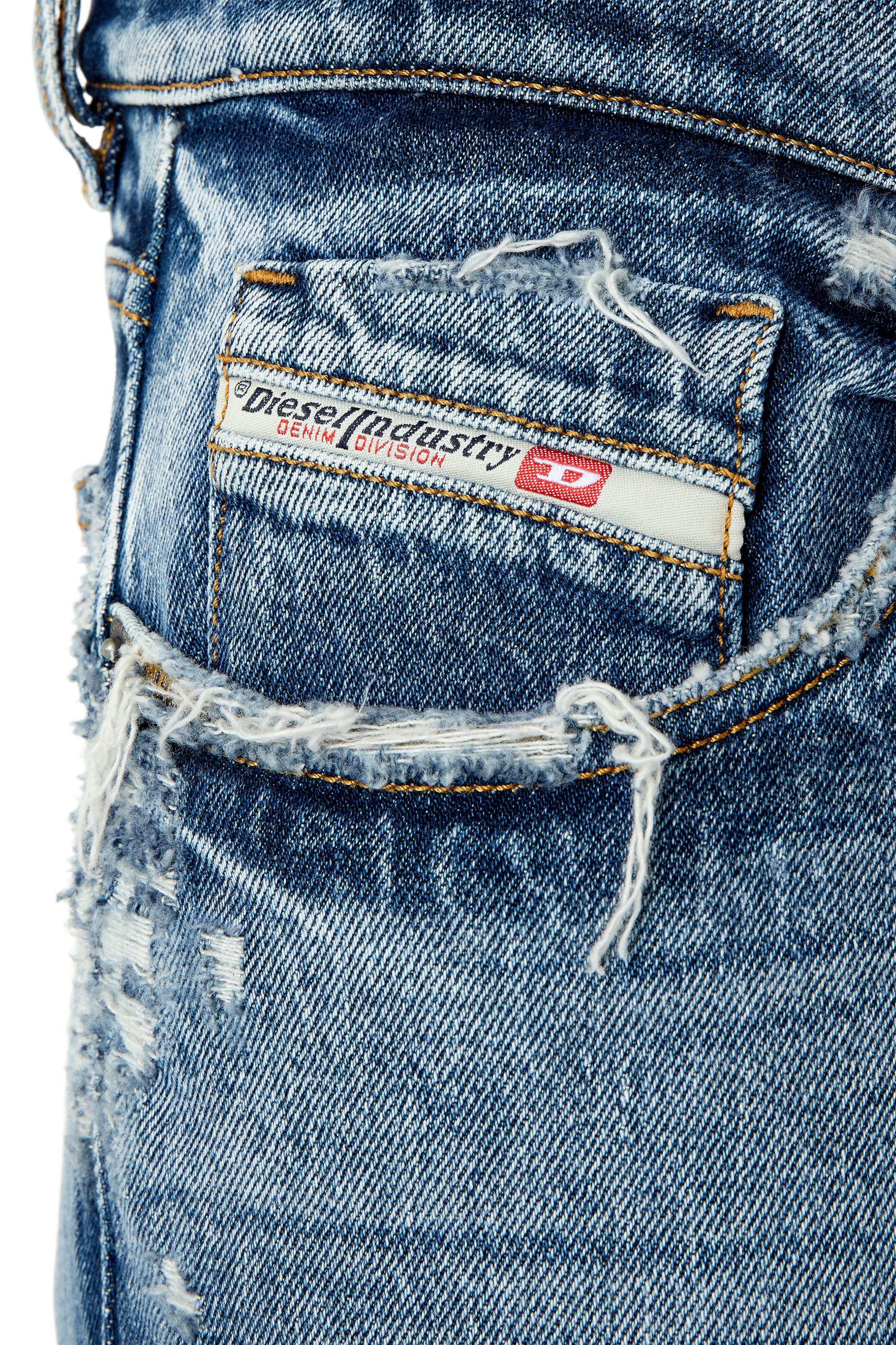 Diesel - Slim Jeans 2019 D-Strukt 09F16, Azul medio - Image 3