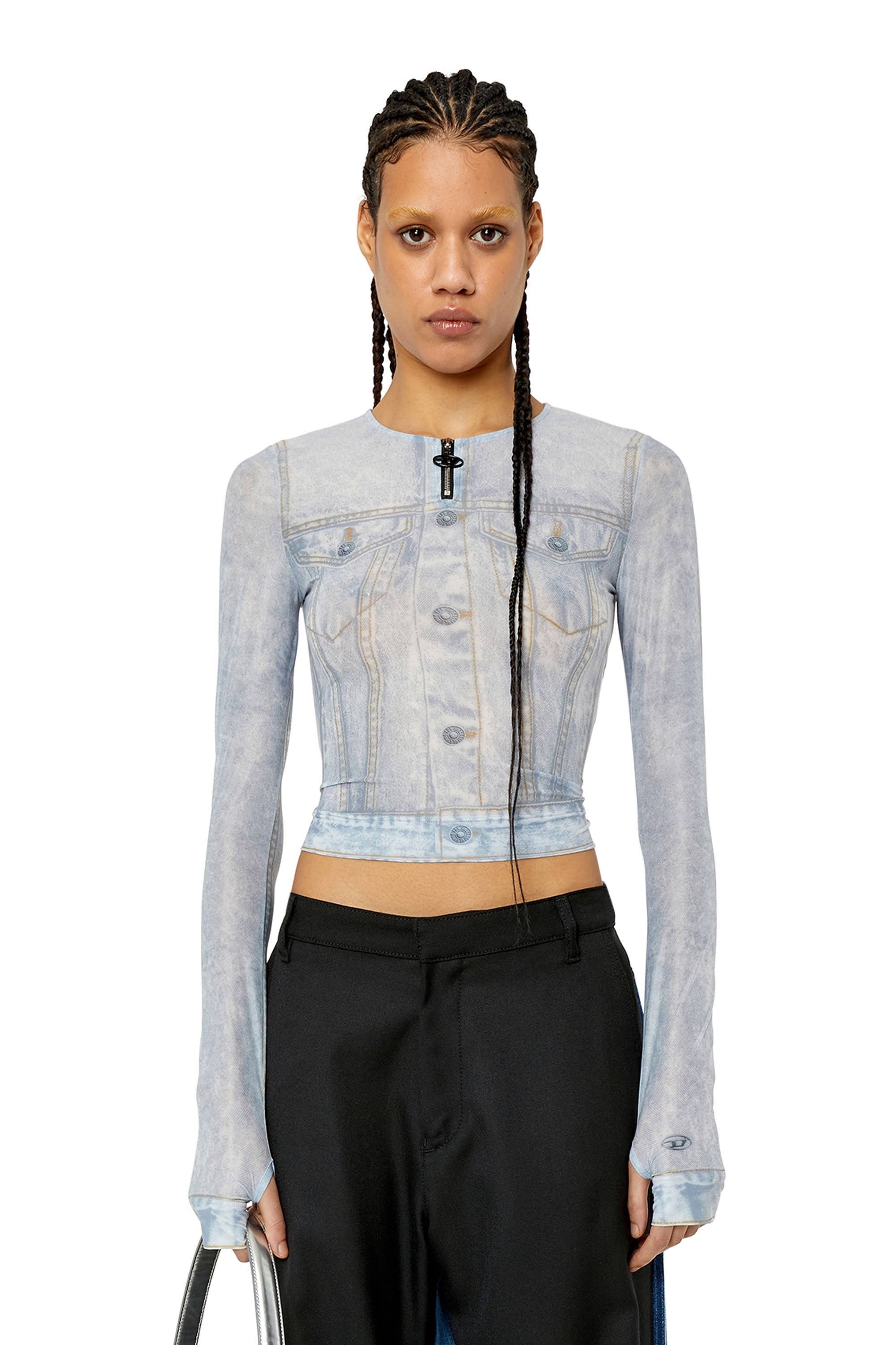 Diesel - T-CLAU-G2, Gris Claro - Image 1