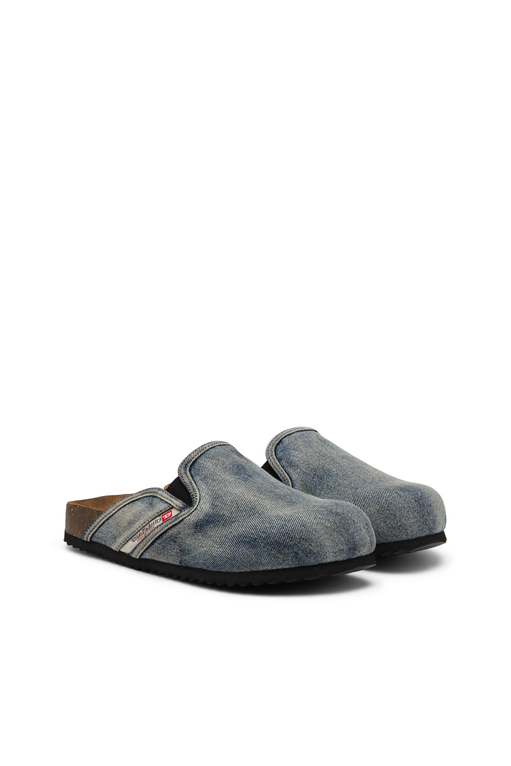 Diesel - D-WOODSTOCK SLIP-ON, Zapatos planos sin talón en cuero napa Hombre in Azul marino - 2