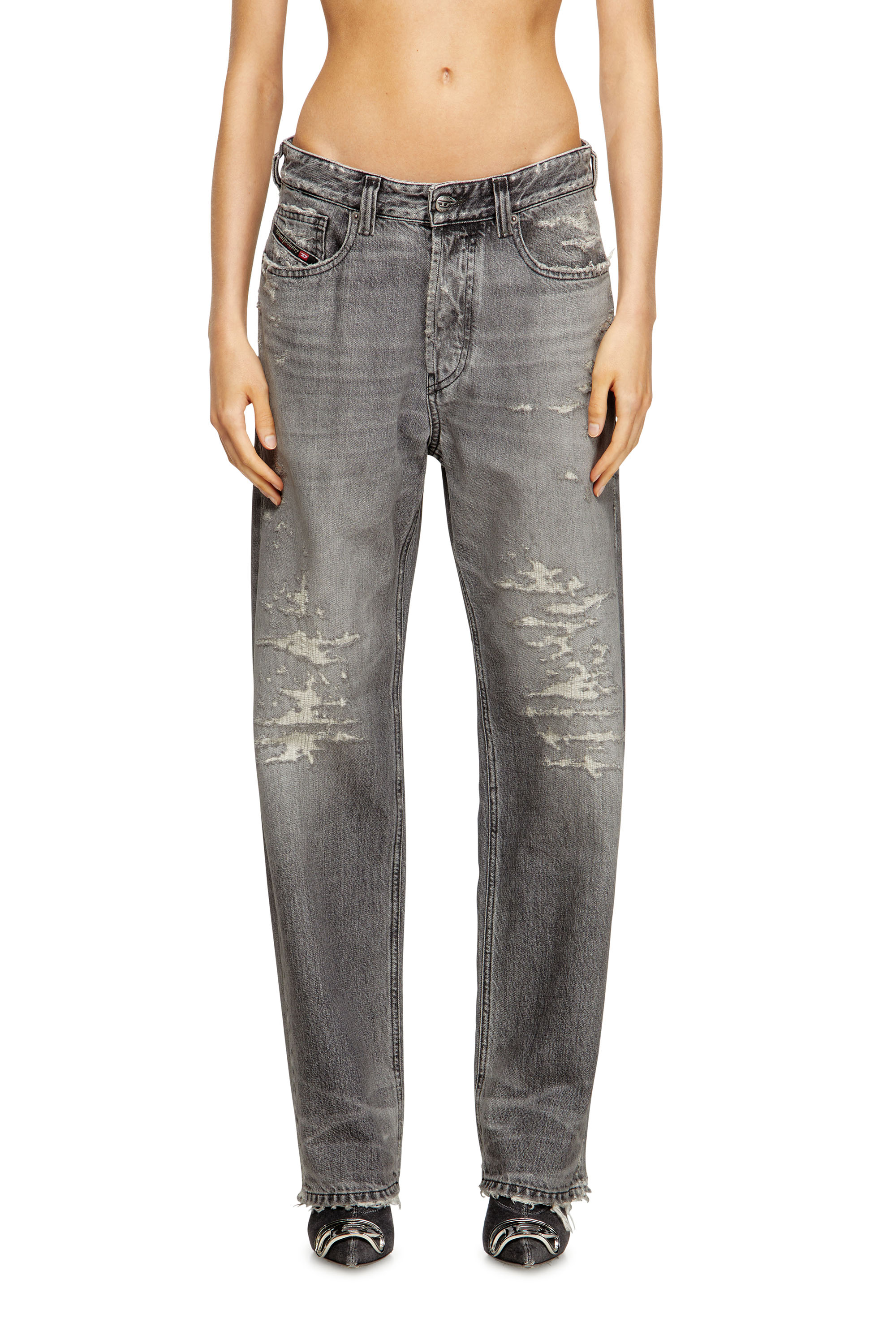 Diesel - Woman's Regular Jeans 1988 D-Ark 09M64, Grey - 2