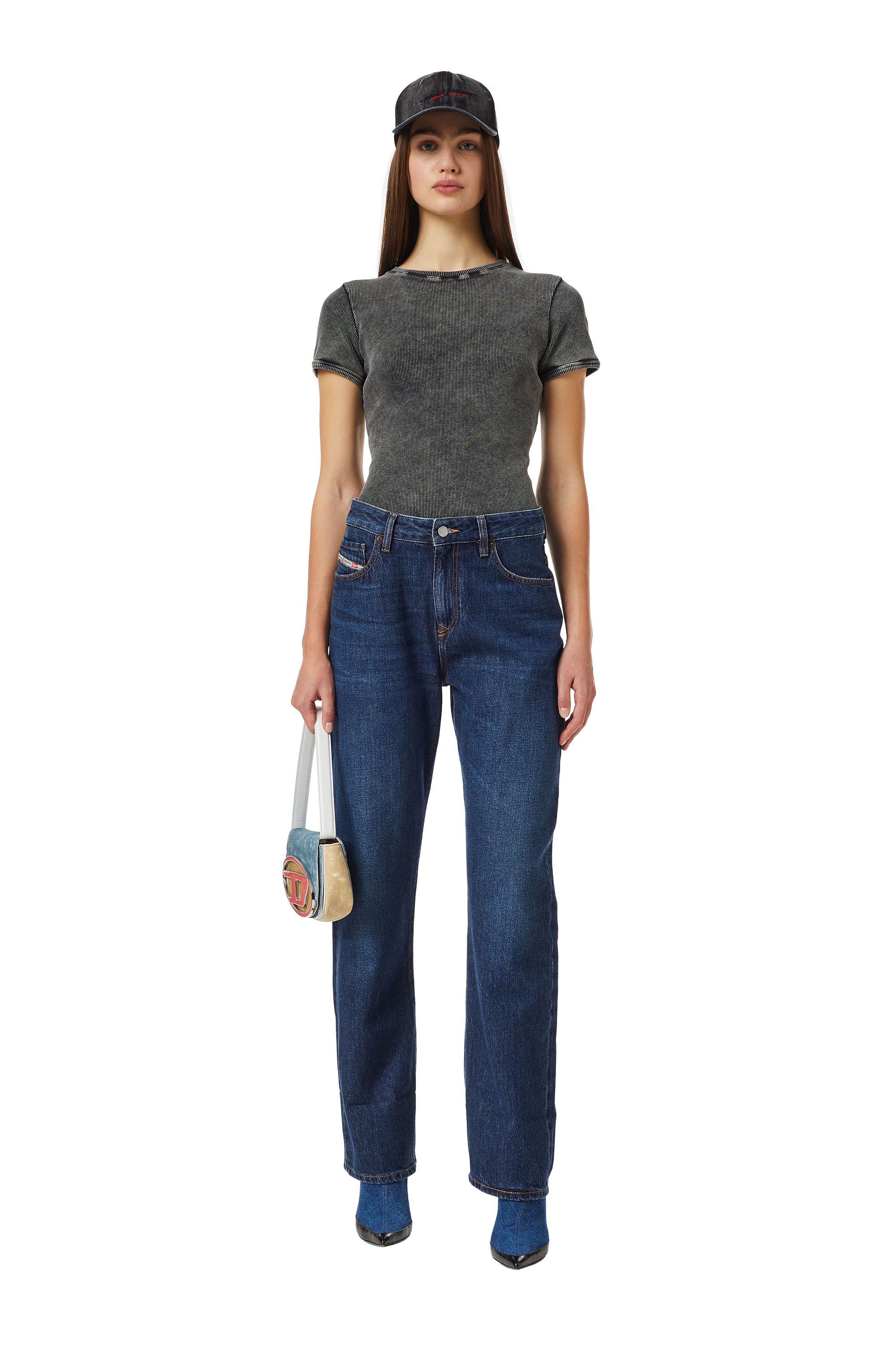 1999 D-Reggy Woman: Straight Dark blue Jeans | Diesel Library