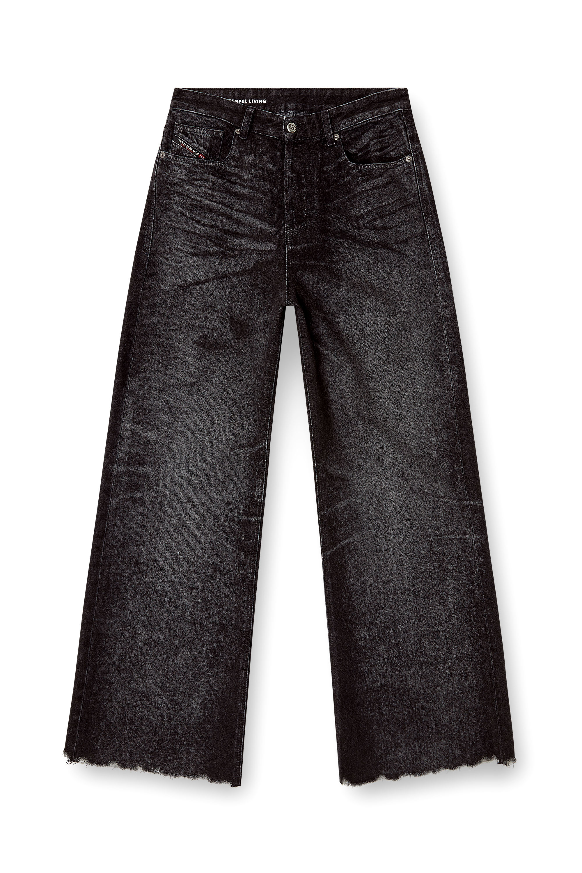 Diesel - Relaxed Jeans 1996 D-Sire 007DB Mujer, Negro/Gris oscuro - 3