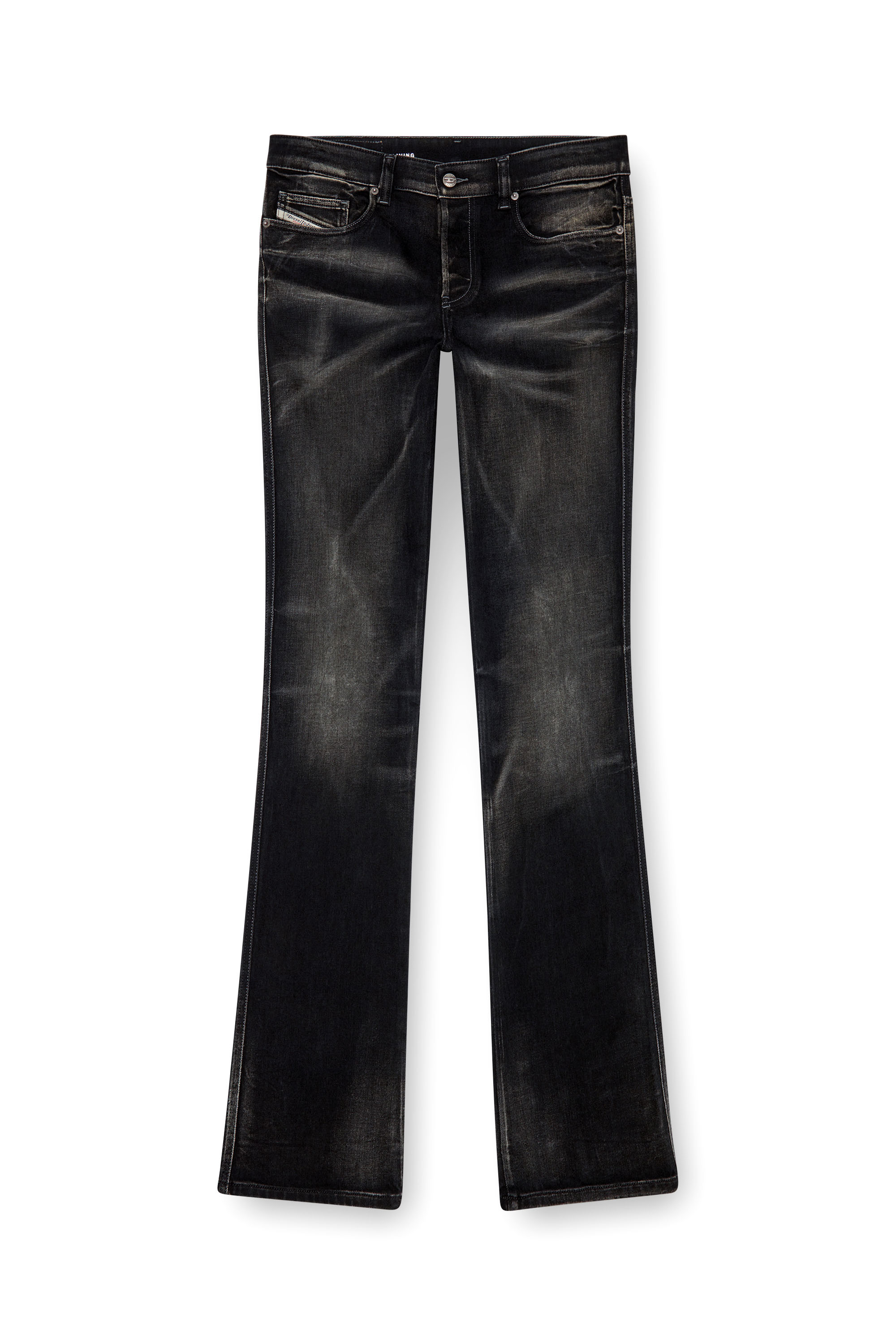 Diesel - Bootcut Jeans 1998 D-Buck 09J53 Hombre, Negro/Gris oscuro - 5