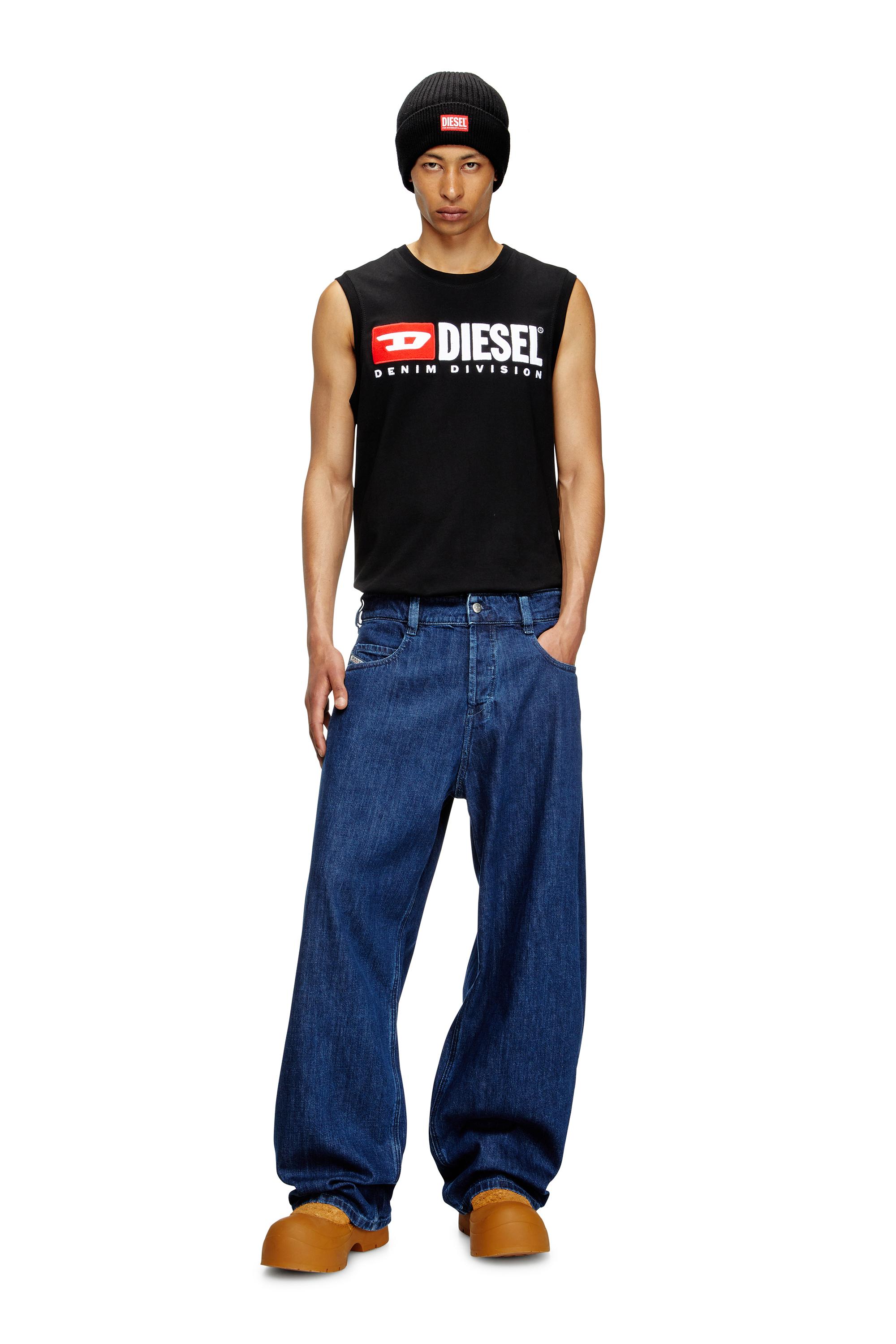 Diesel - Unisex's Relaxed Jeans 1997 D-Enim 0DBDX, Dark Blue - 3