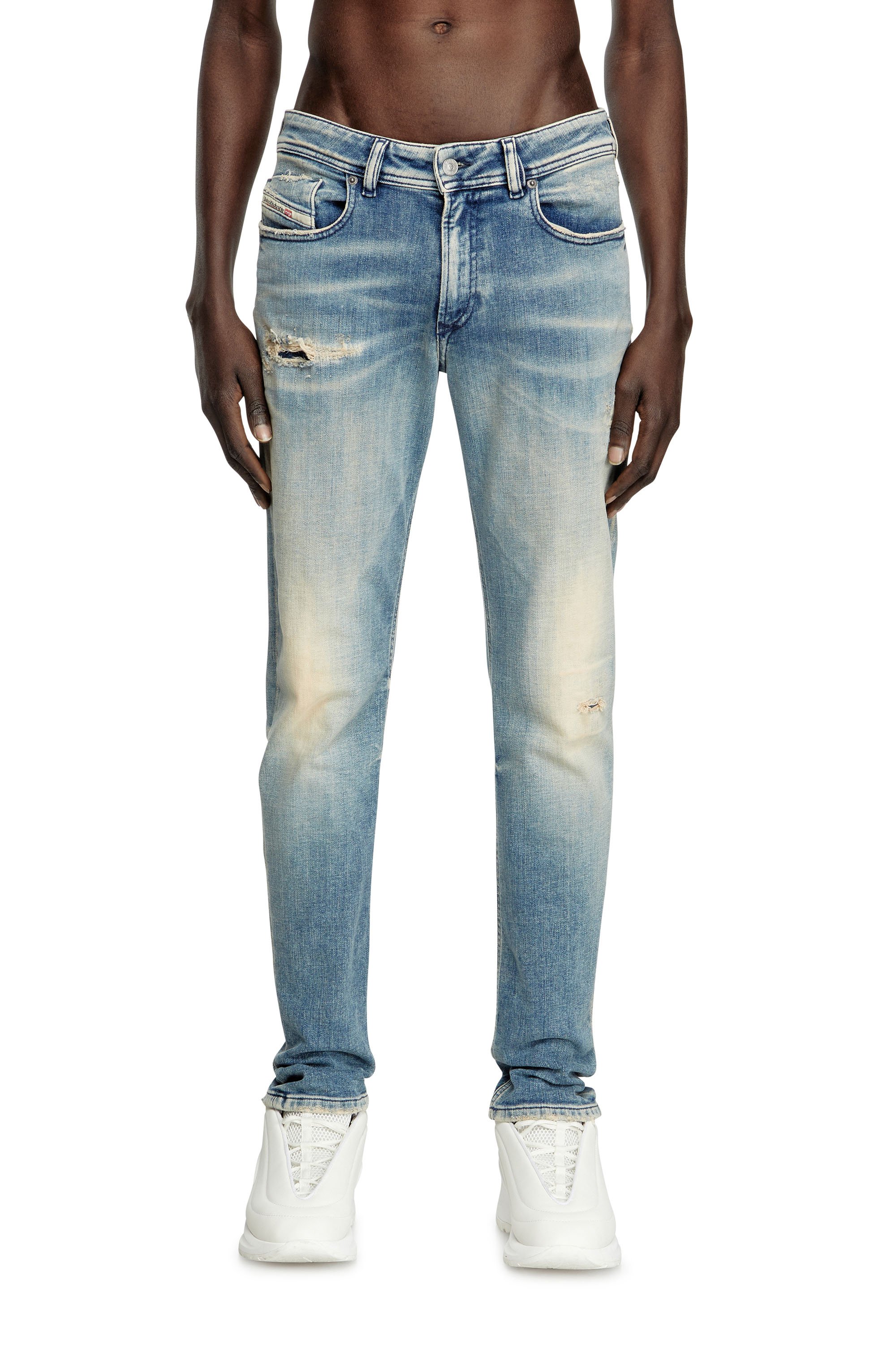 Diesel - Skinny Jeans 1979 Sleenker 09K58 Hombre, Azul Claro - 2