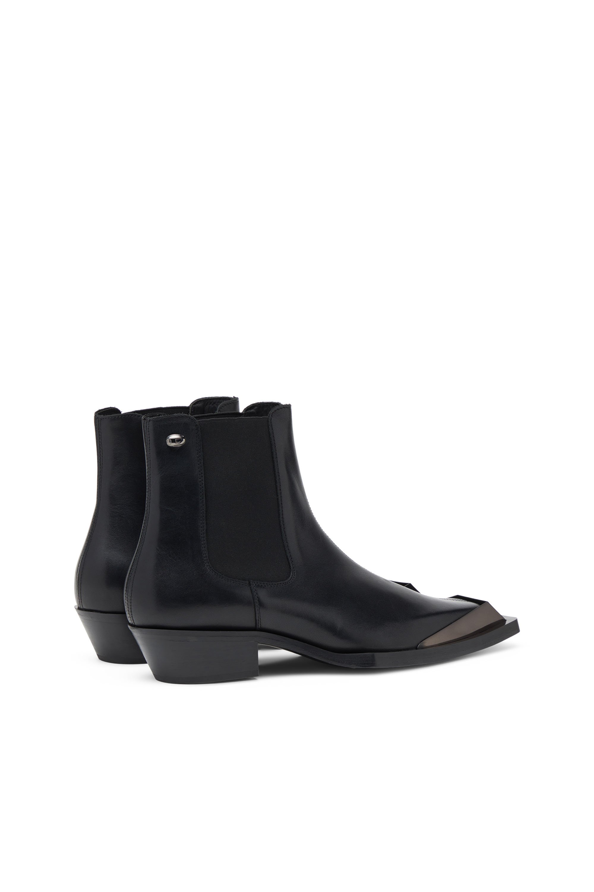 Diesel - D-TONA CH, D-Tona-Botines Chelsea de cuero Hombre in Negro - 3