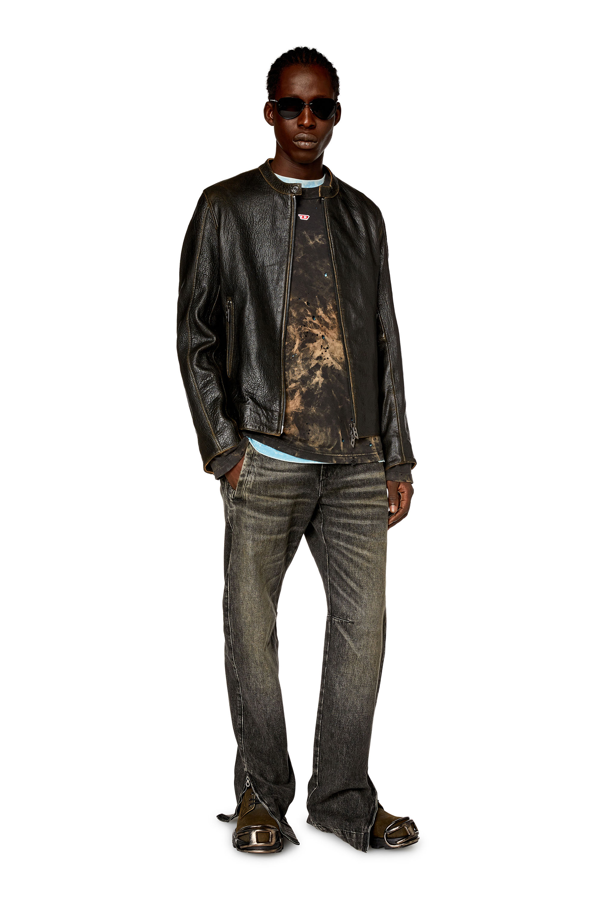Diesel - Straight Jeans D-Gene 0GHAA, Negro/Gris oscuro - Image 4