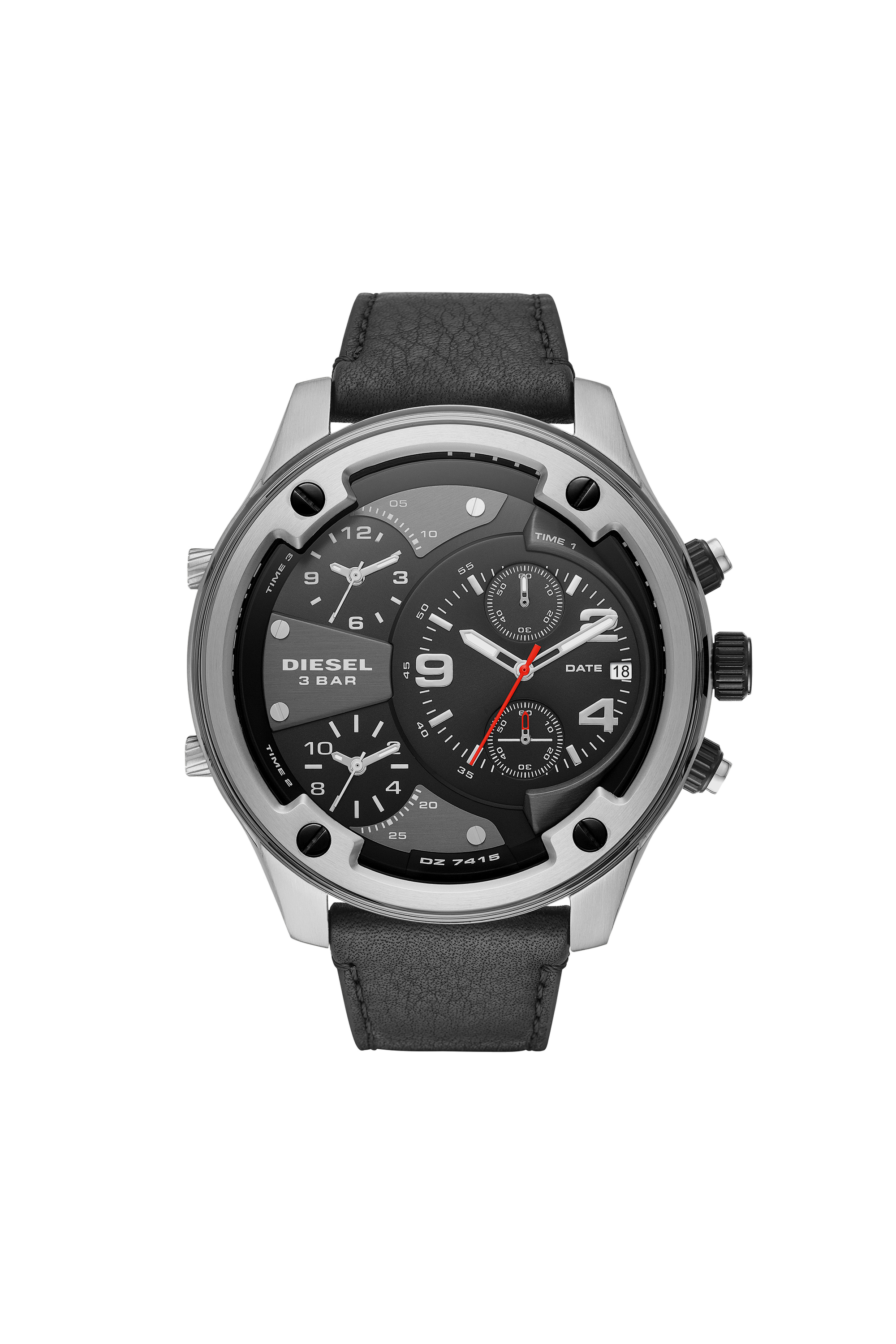 センスのいい お歳暮 DZ7415 Man: Boltdown chronograph leather watch | Diesel ボール