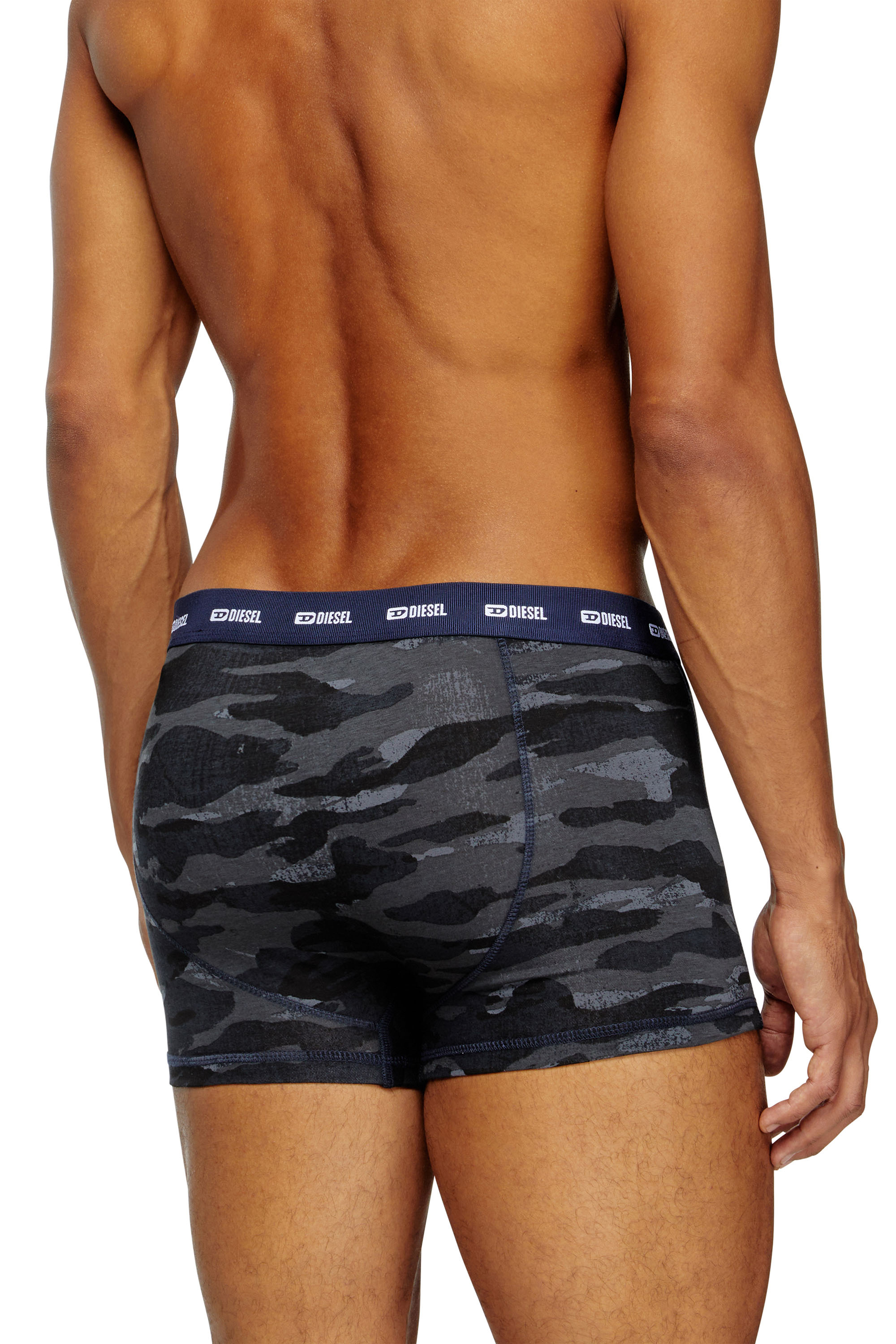 Diesel - DAMIEN-UTLT-3PACK, Paquete de 3 bóxers lisos y de camuflaje Hombre in Multicolor - 4