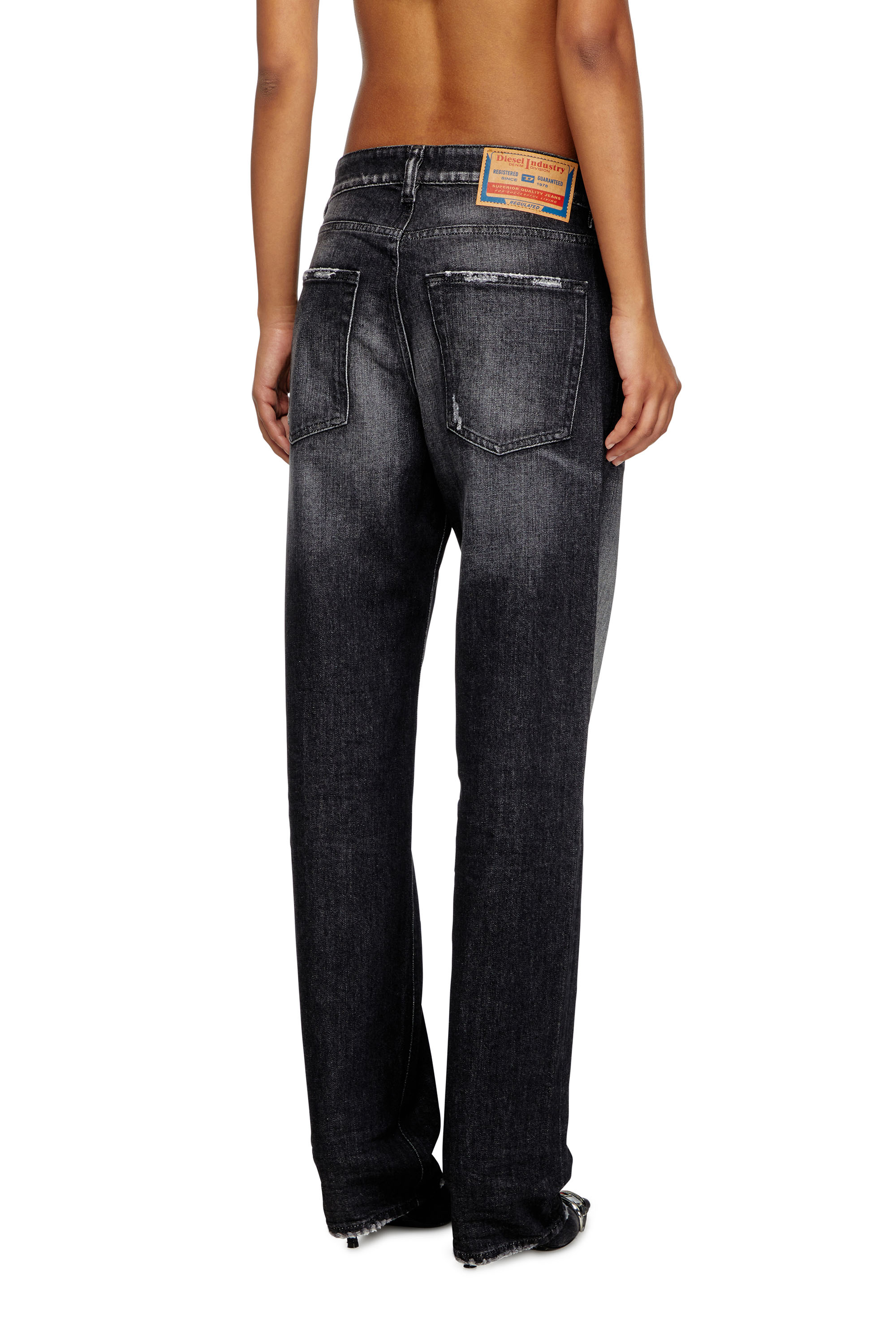 Diesel - Regular Jeans 1988 D-Ark 09L50 Mujer, Negro/Gris oscuro - 2