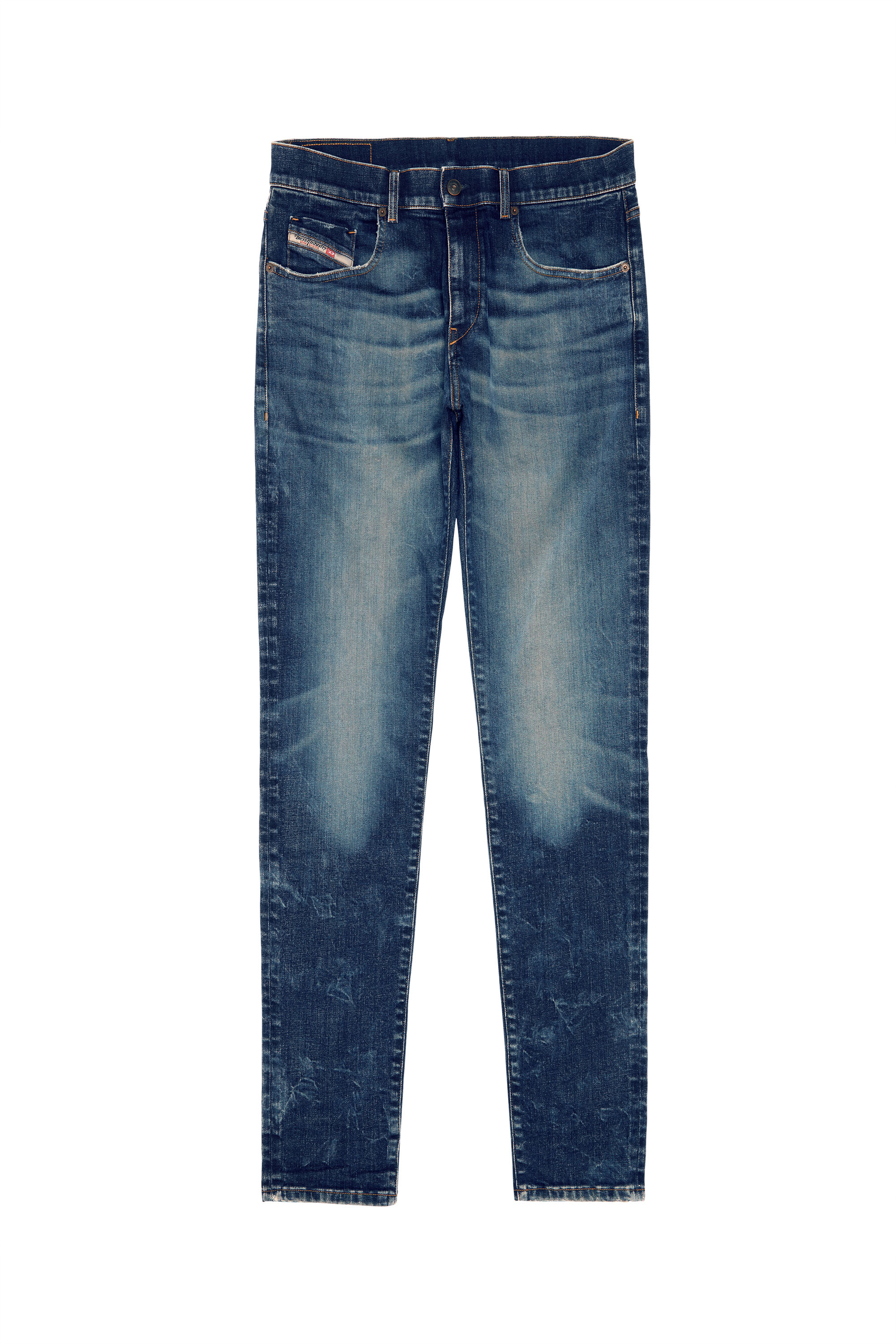 Diesel - 2019 D-STRUKT 09C73 Slim Jeans, Azul Oscuro - Image 7