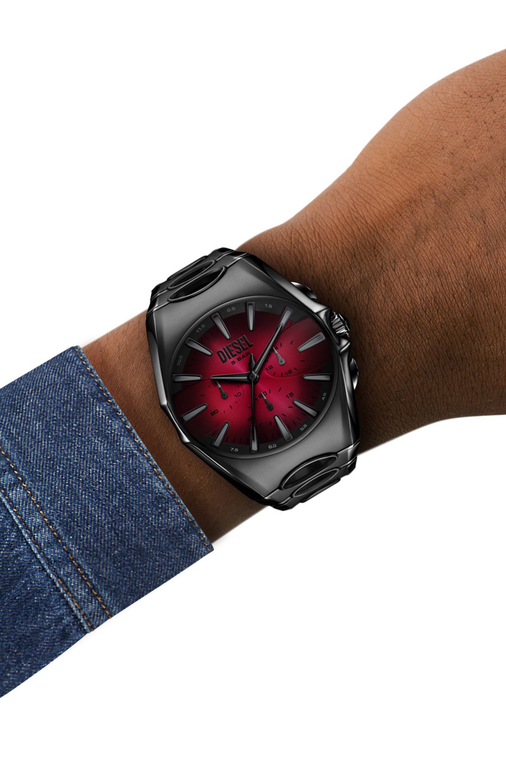 Diesel - DZ4696 WATCH, Reloj D-Curve de acero Inoxidable negro Hombre in Negro - 4