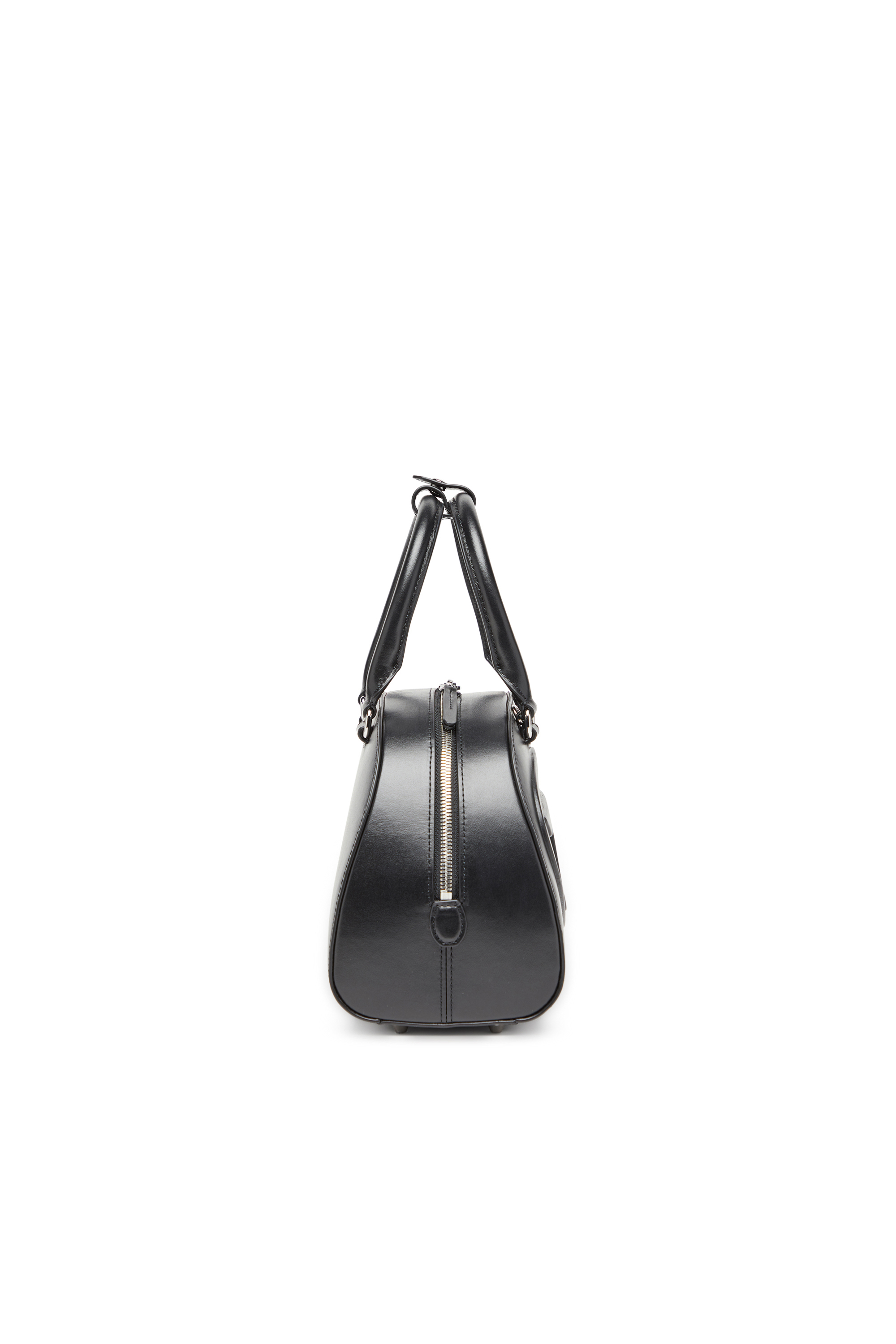 Diesel - 1DR DOME TOP HANDLE, Woman's Leather bowling bag in Black - 3