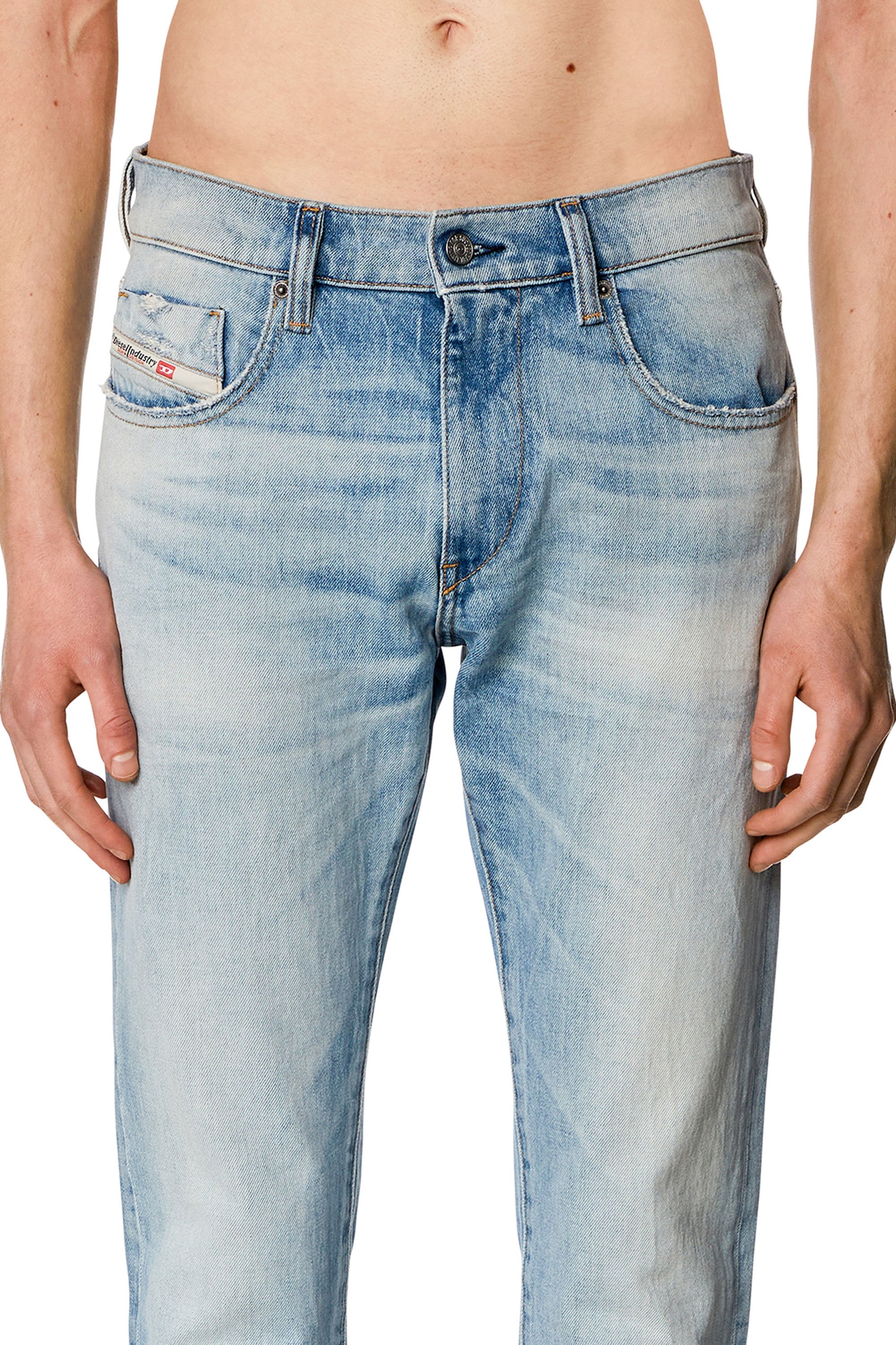 Diesel - Man Slim Jeans 2019 D-Strukt 0DQAB, Light Blue - Image 5