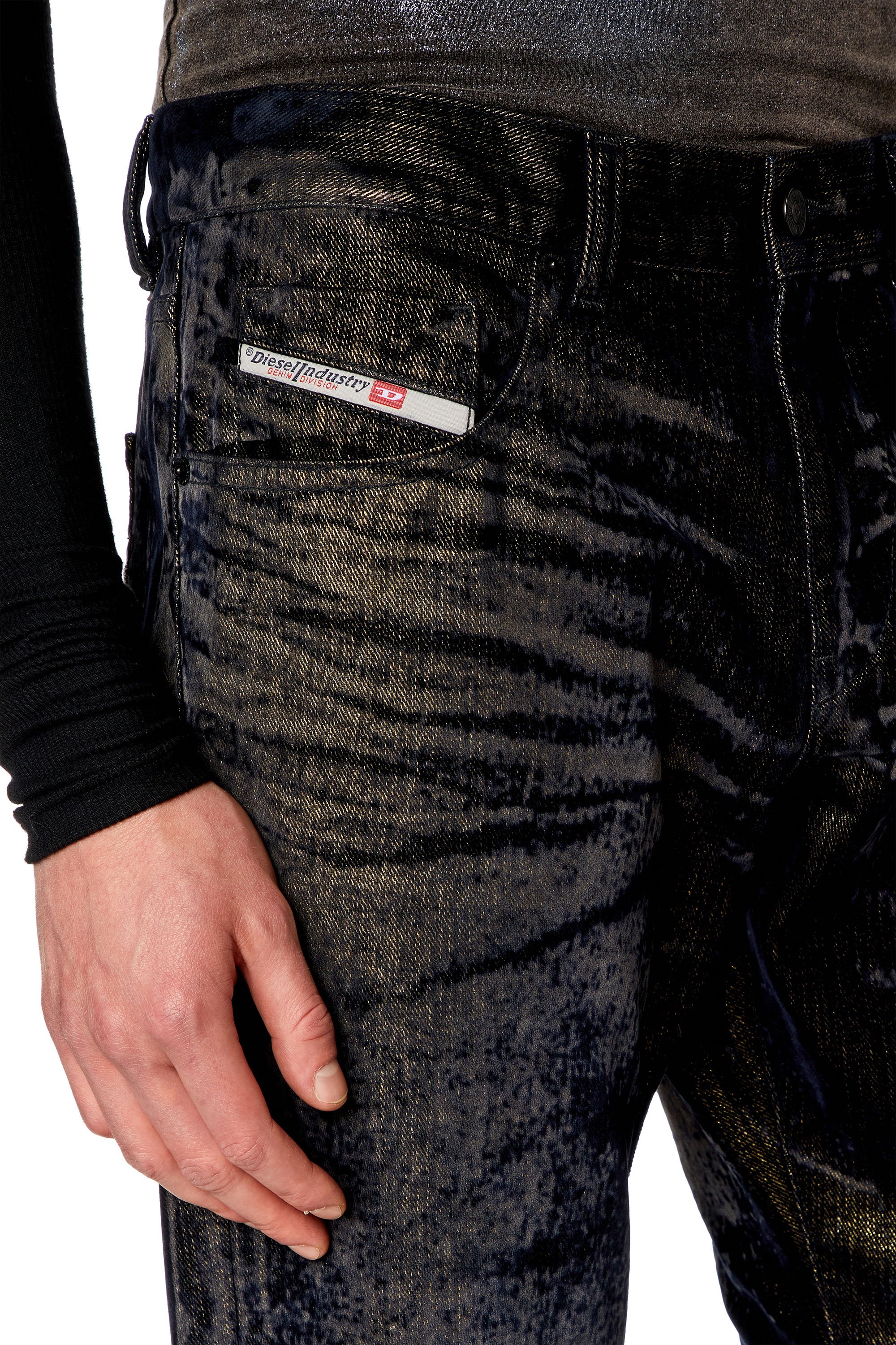 Diesel - Slim Jeans 2019 D-Strukt 09I49, Negro/Gris oscuro - Image 5