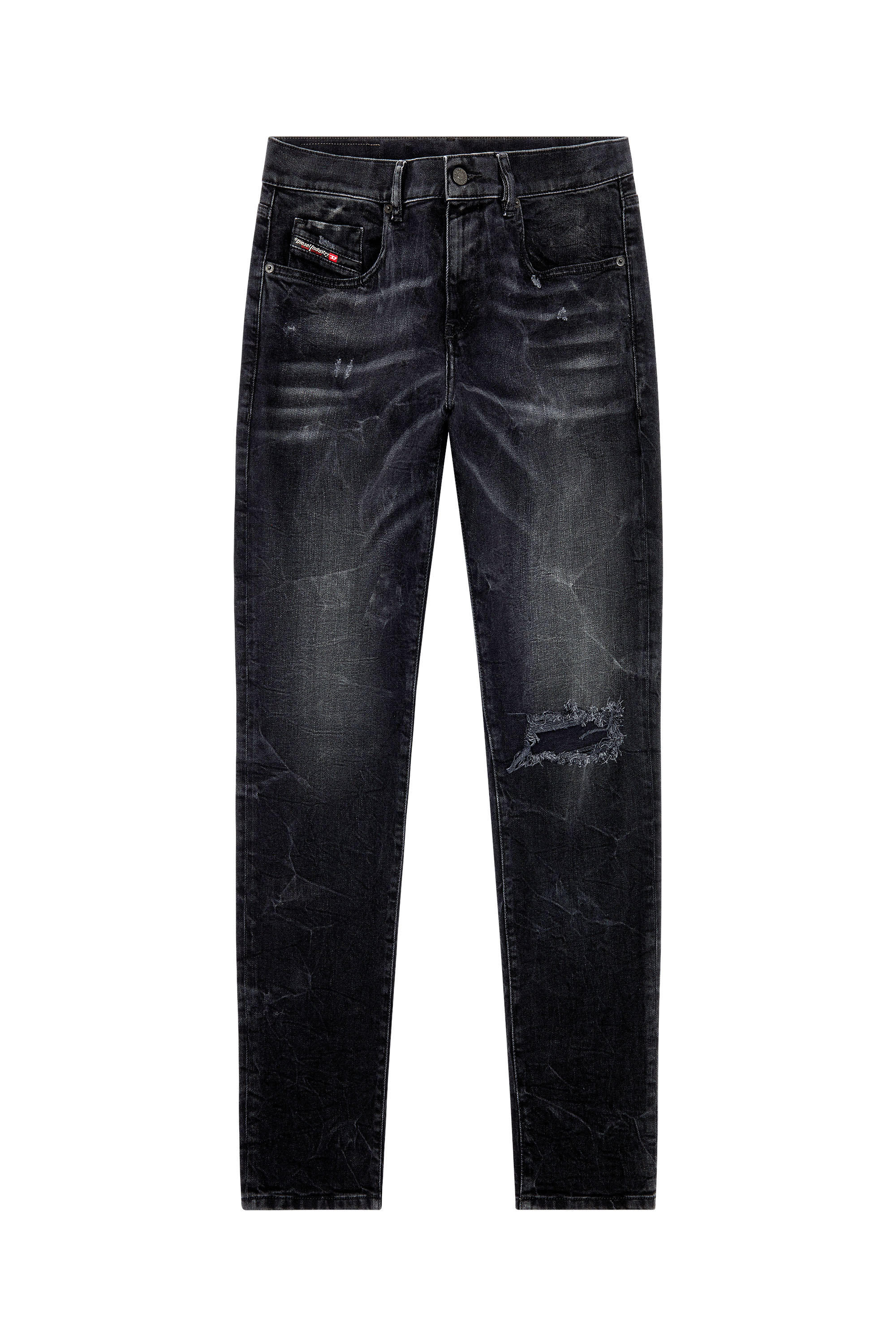 Diesel - Slim Jeans 2019 D-Strukt E69DV, Black/Dark grey - Image 5