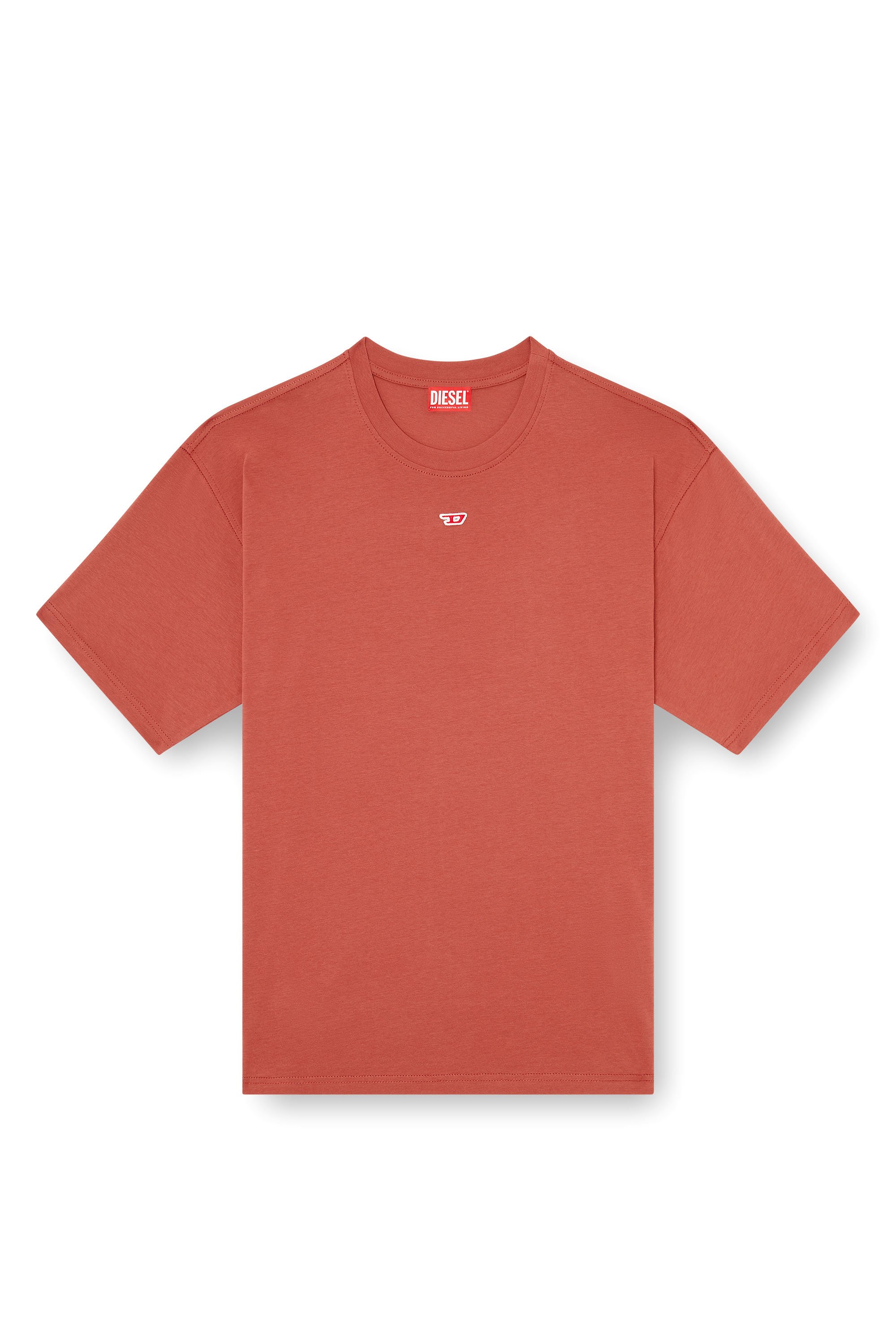 Diesel - T-BOXT-D, Camiseta con parche D bordado Unisex in Rojo - 6