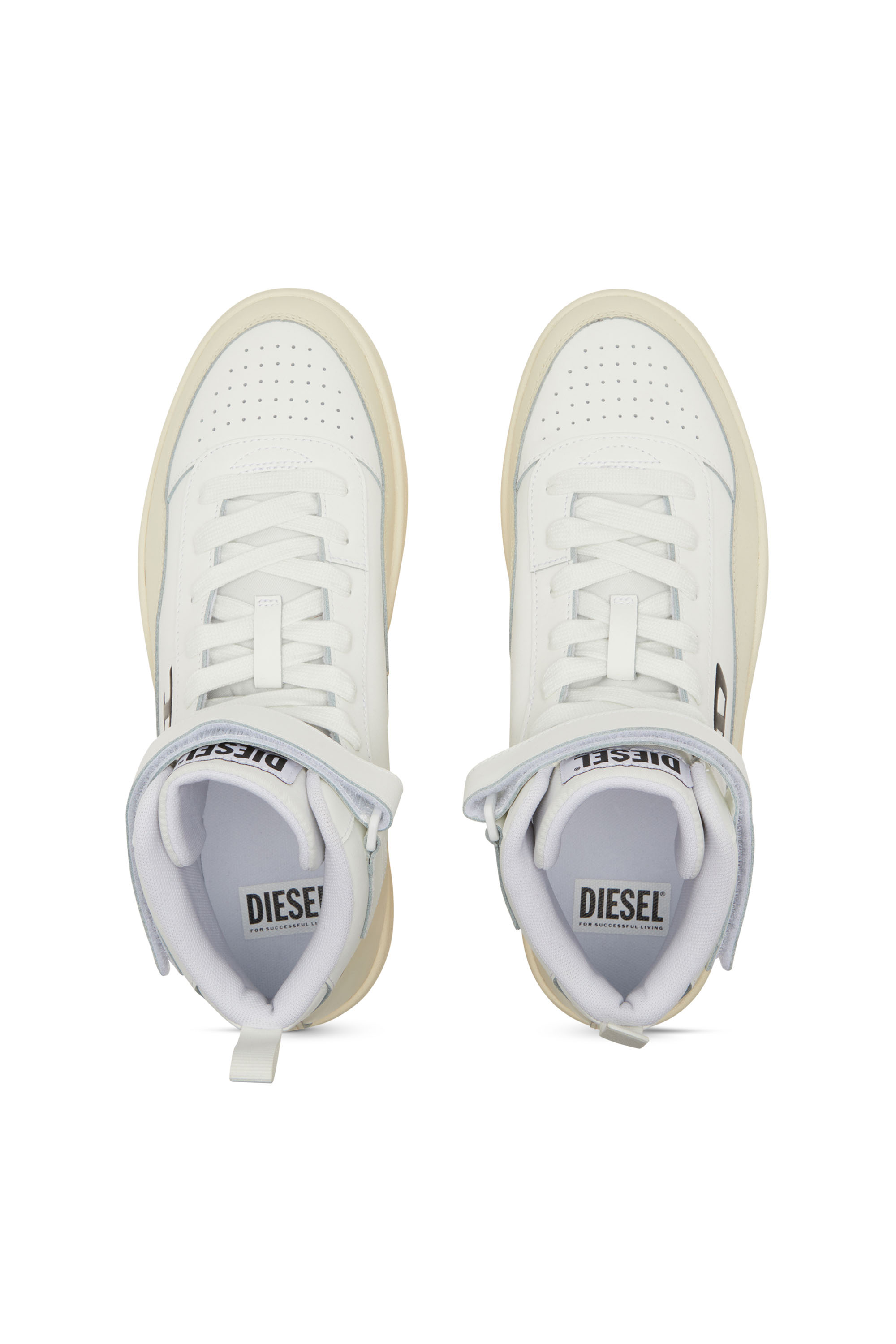 Diesel - S-TRACKER-D MID, Man's Mid top sneaker in White - 6