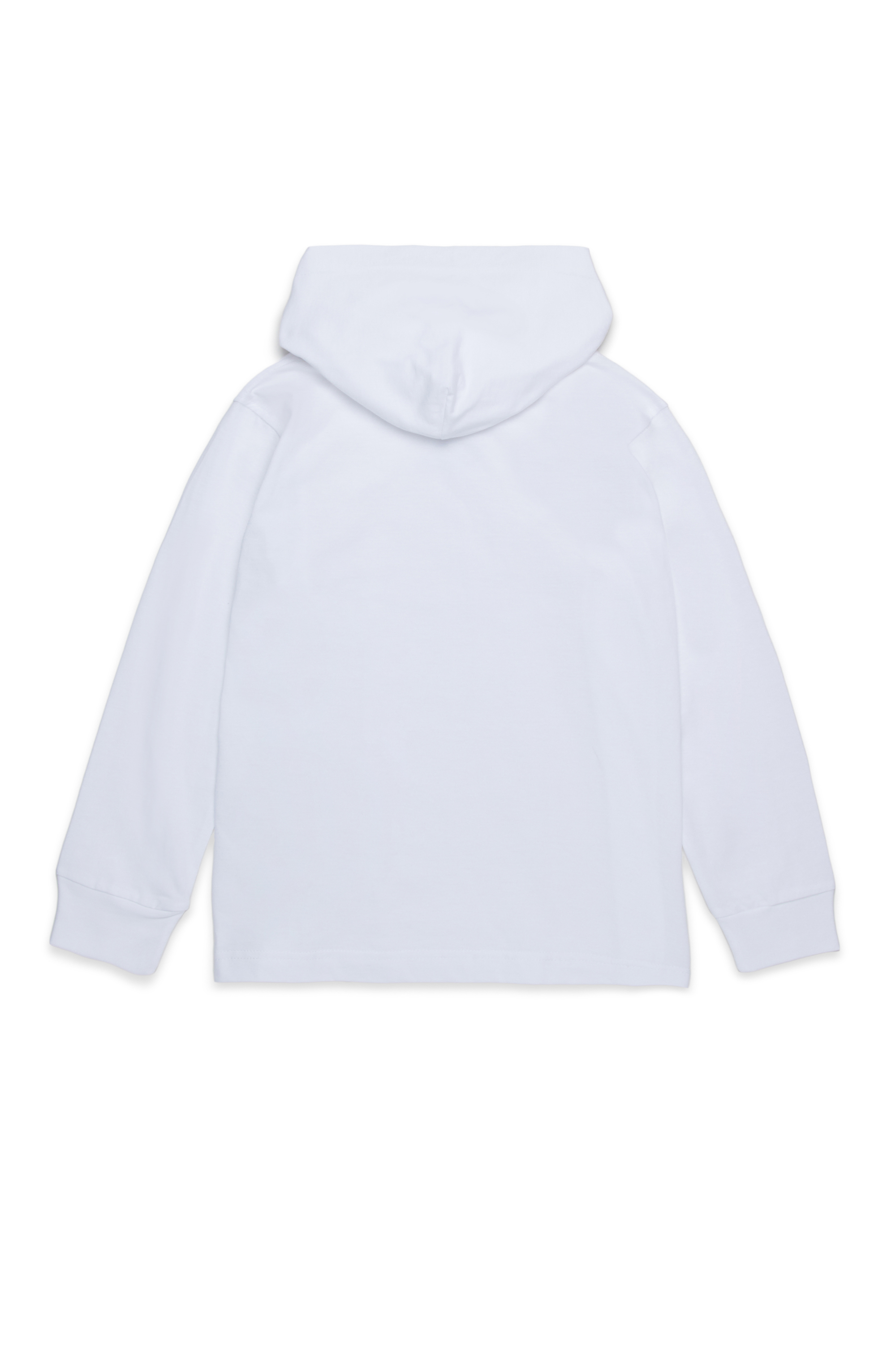 ★DIESEL★ T Ox Hood White A122340QHAZ100A A122340QHAZ100ASS DIESEL S-Division Men Hoodie XL White Pullover Oversized