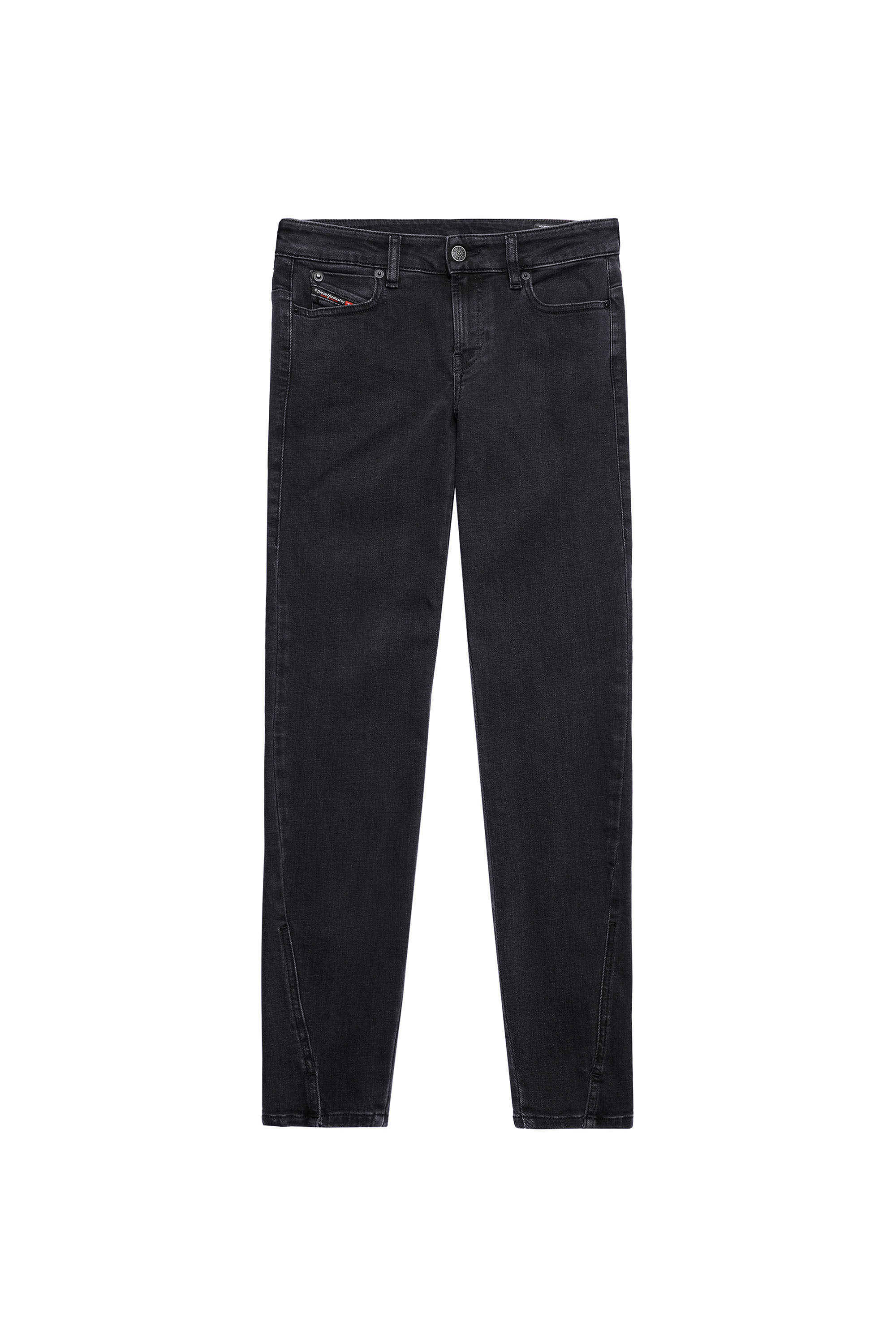 Diesel - D-Jevel Slim Jeans 0870G, Black/Dark Grey - Image 6