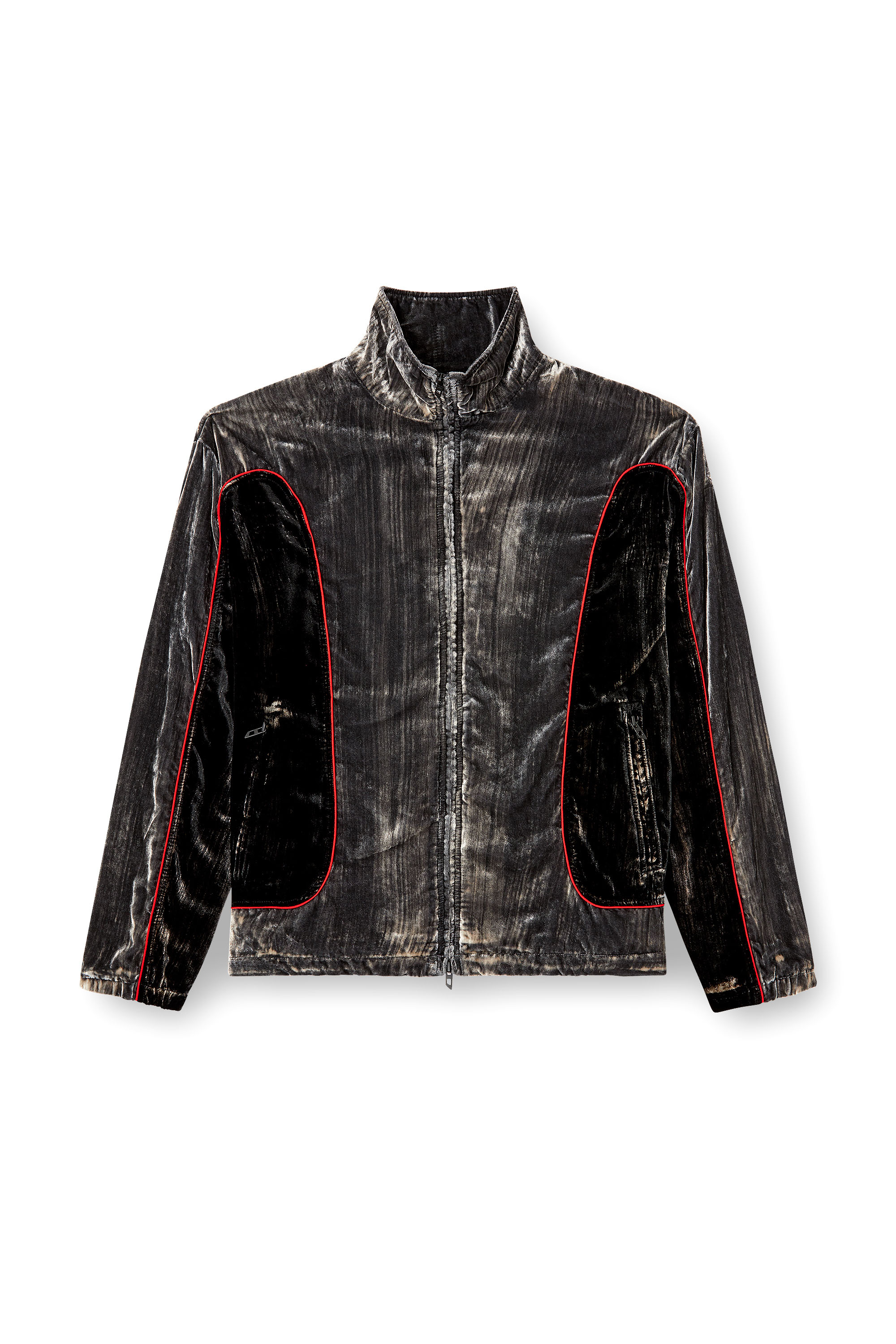 Diesel - J-HAY, Chaqueta deportiva de terciopelo tratado Hombre in Multicolor - 3