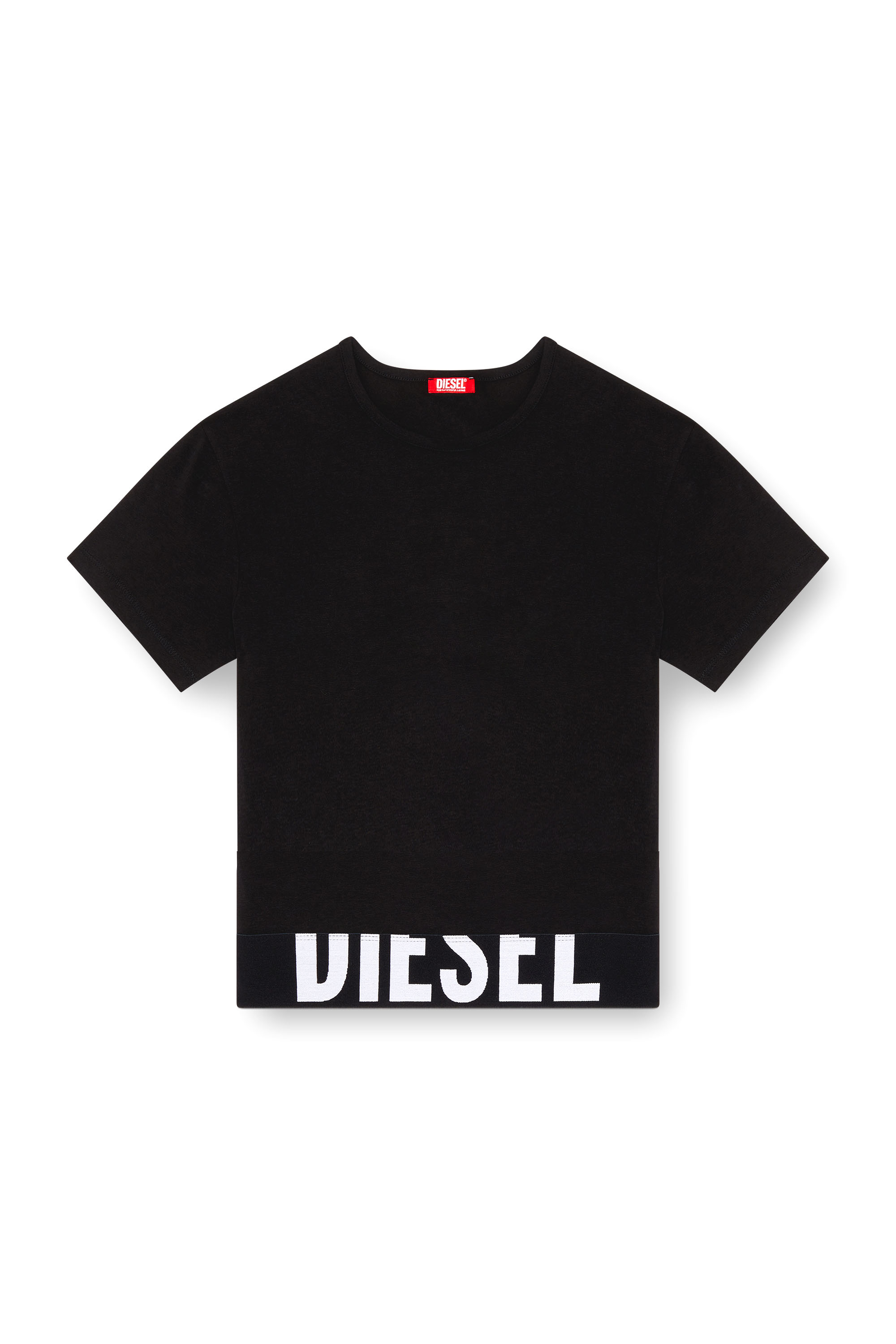 Tシャツ・カットソー DIESEL Women Tops A141890DLAX9XX BLACK Women's Off-the-shoulder top in ribbed knit | Multicolor