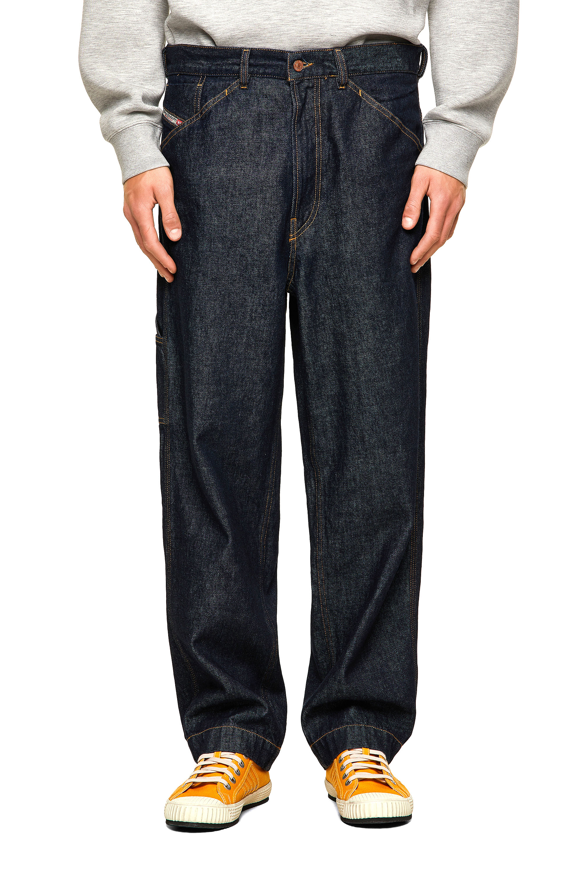 Diesel - D-Franky 009HP Straight Jeans, Azul Oscuro - Image 1
