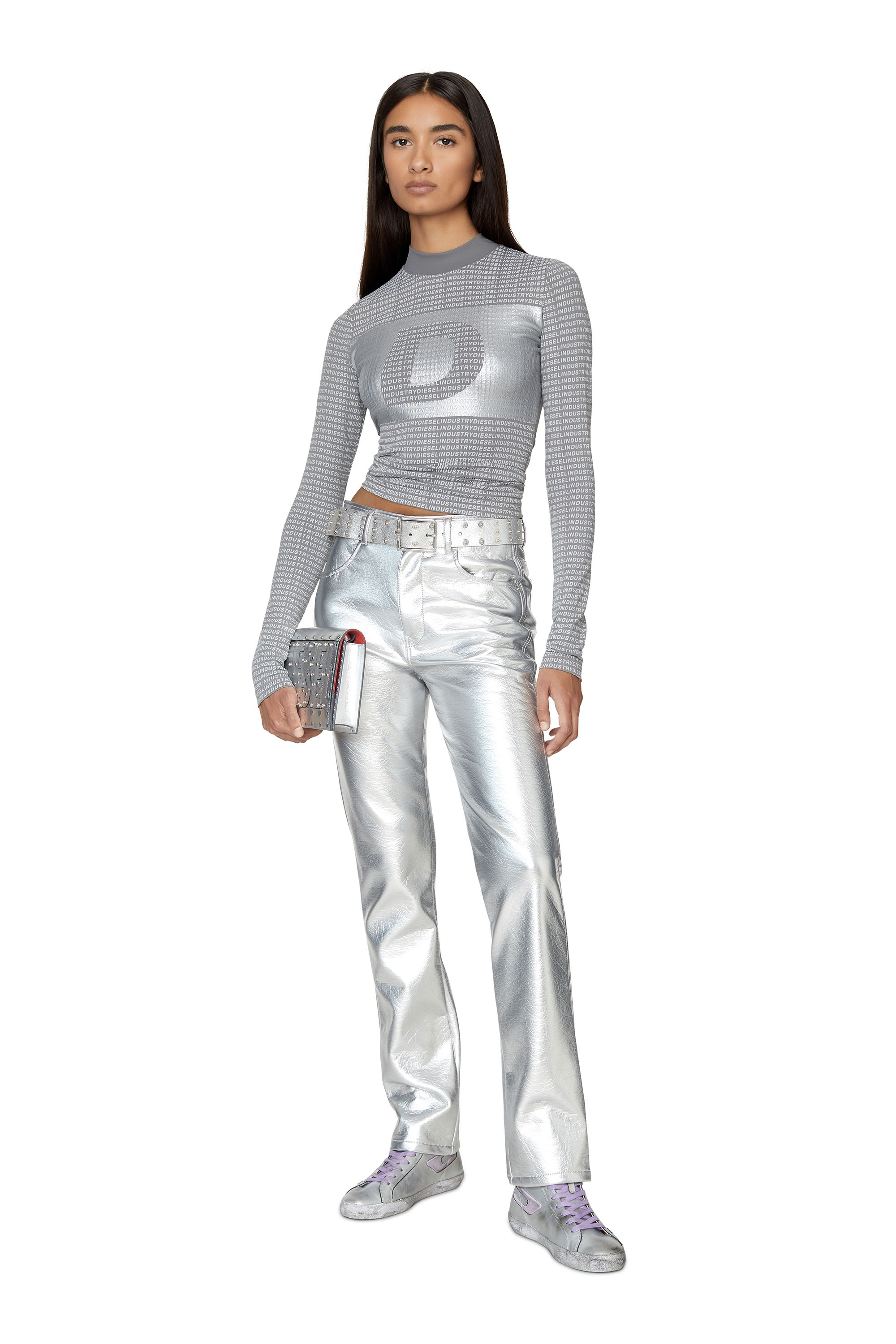 Diesel Salilaod Top in Silver