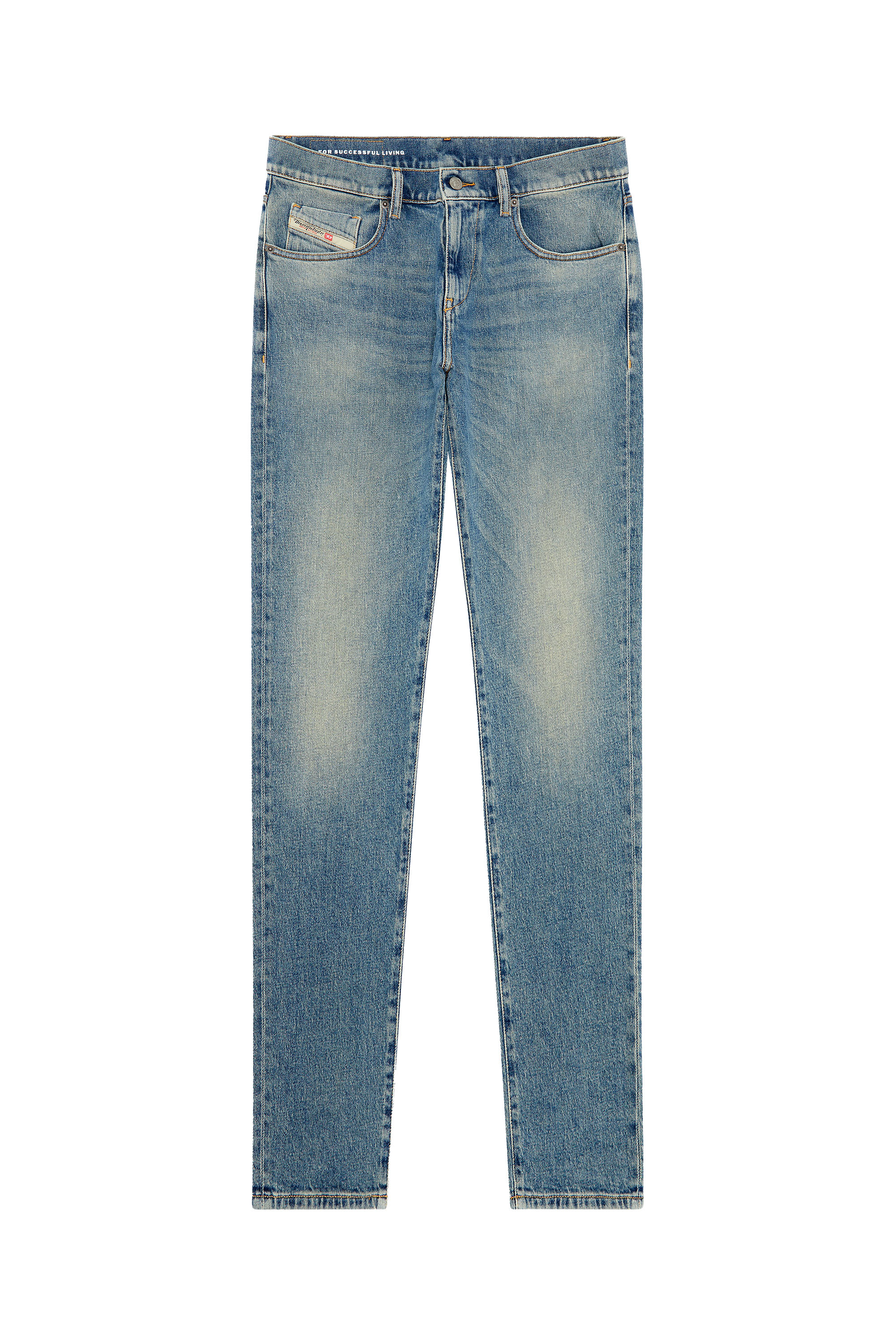 Diesel - Slim Jeans 2019 D-Strukt 09J55, Light Blue - Image 3