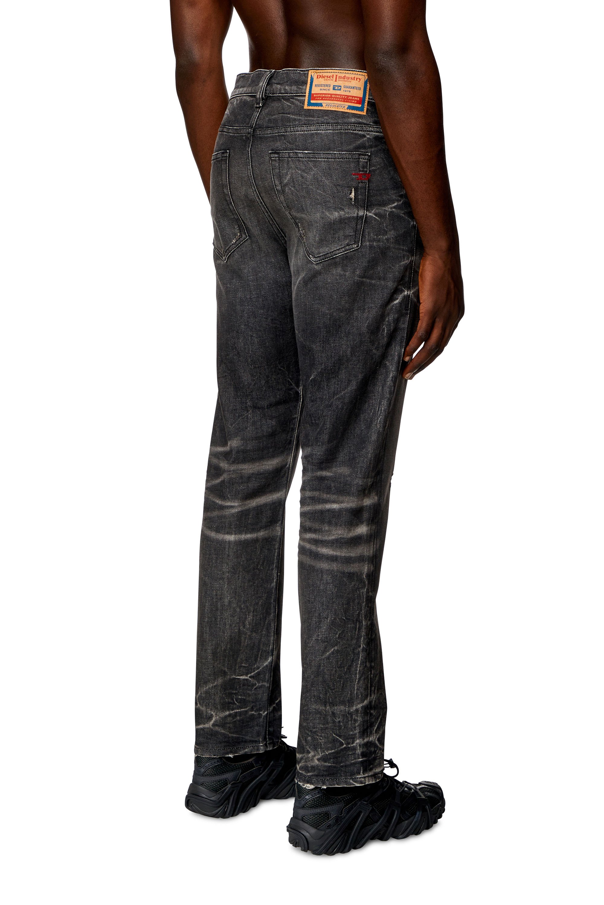 Diesel - Man Straight Jeans 2020 D-Viker 09H51, Black/Dark grey - Image 2