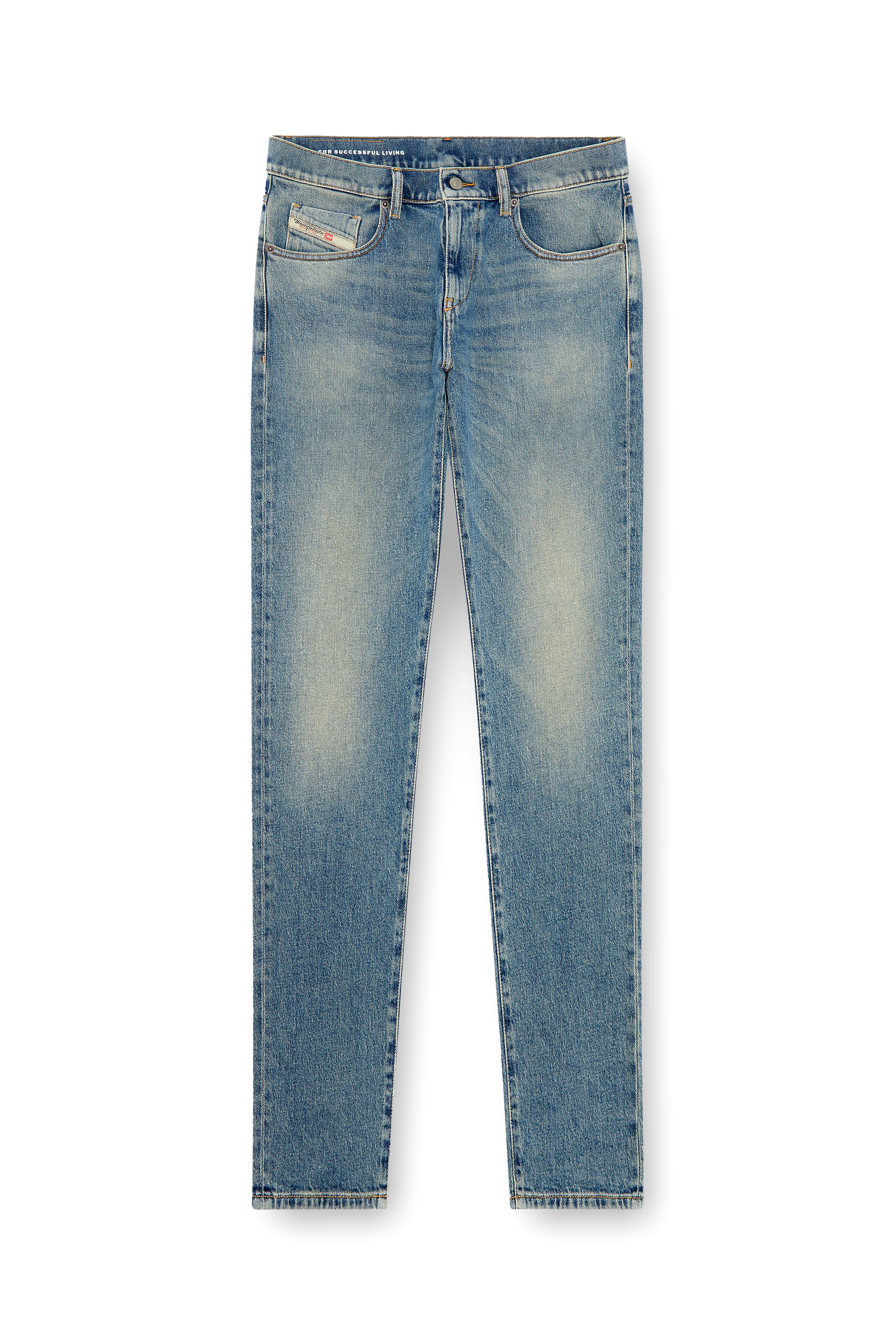 Diesel - Slim Jeans 2019 D-Strukt 09J55, Hombre Slim Jeans - 2019 D-Strukt in Azul marino - Image 3